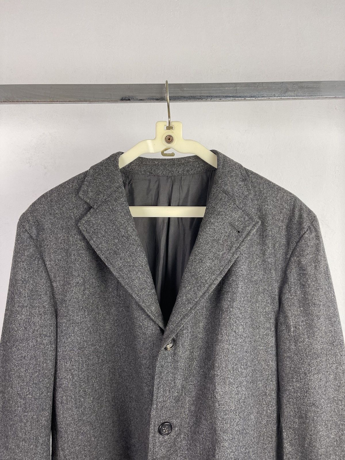 Jil Sander Raf Simons Tailor Made Jill Sander Grey Wool Coat Size 50R - 2 Thumbnail