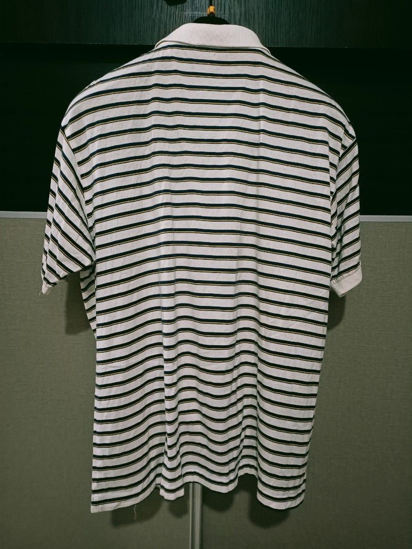 Yves Saint Laurent Vintage YSL Striped Polo Shirt Made in Japan (L) Size US L / EU 52-54 / 3 - 6 Thumbnail