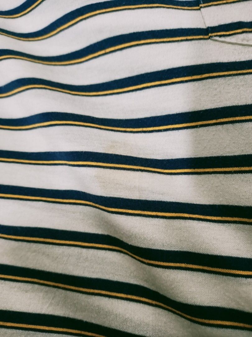 Yves Saint Laurent Vintage YSL Striped Polo Shirt Made in Japan (L) Size US L / EU 52-54 / 3 - 10 Thumbnail