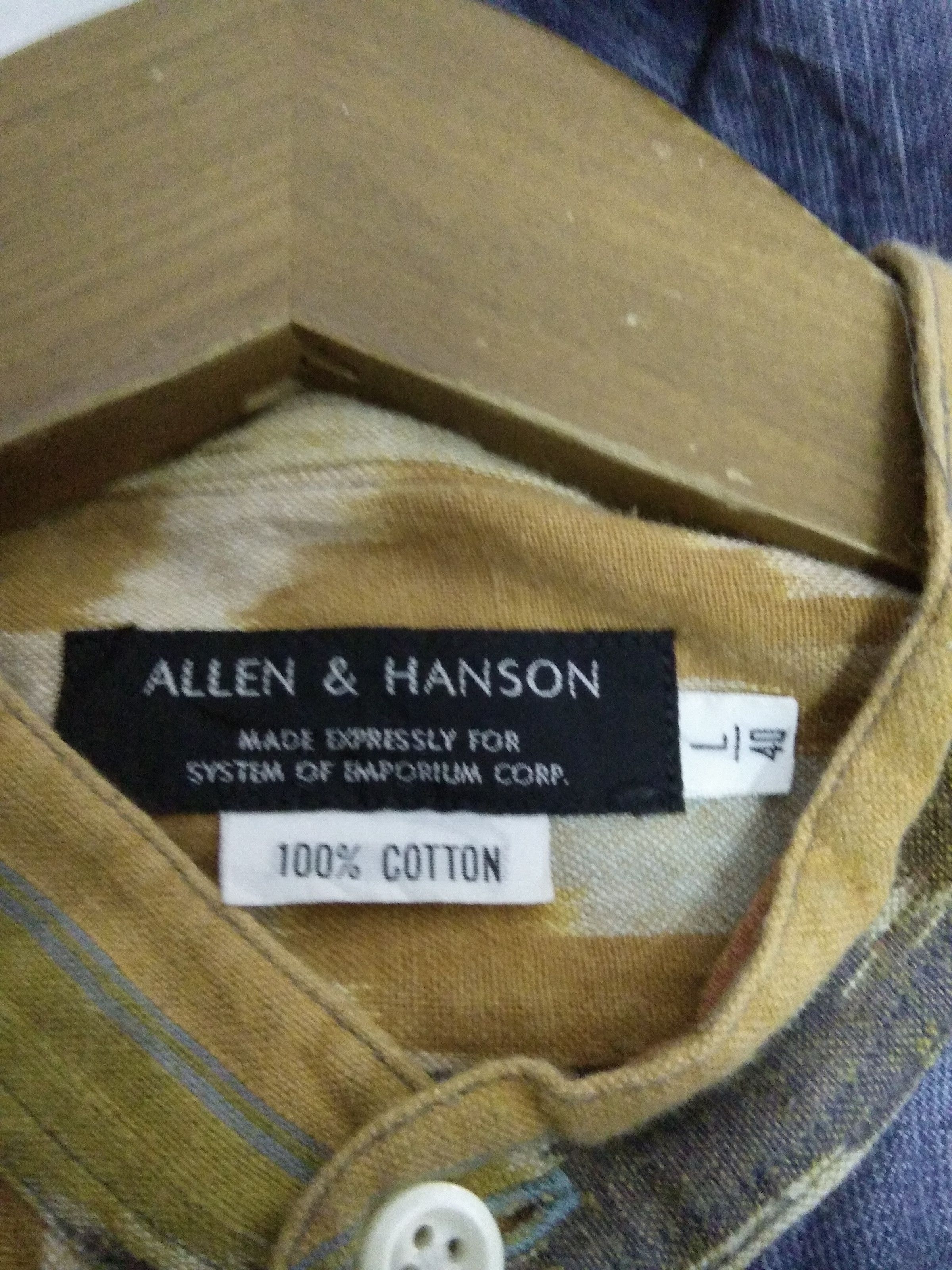 Designer × Vintage ALLEN & HANSON NAVAJO SHIRT BUTTON (A341) Size US L / EU 52-54 / 3 - 3 Thumbnail