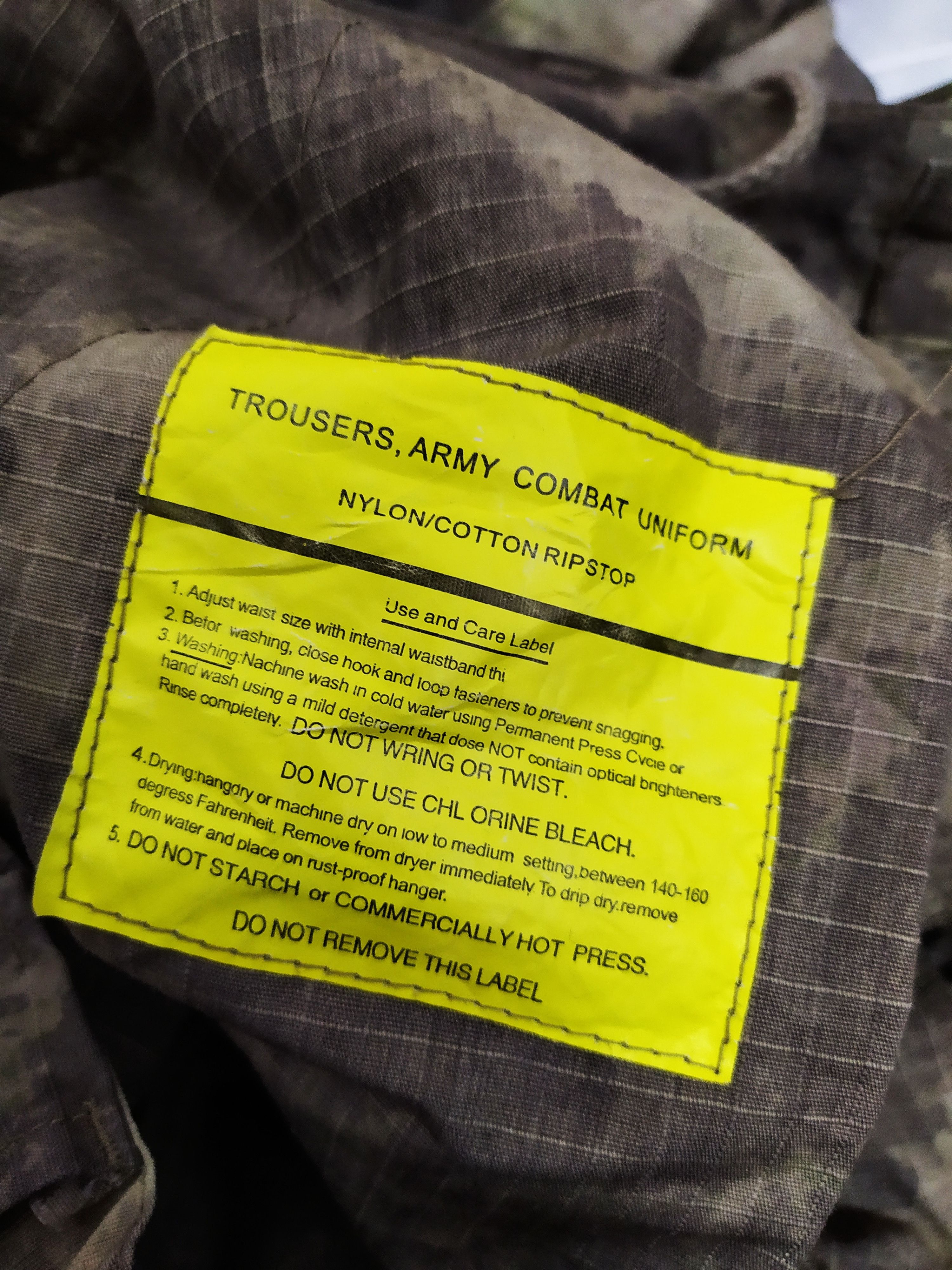 Japanese Brand MILITARY HUNTING SMOKE CAMO TROUSERS (B629) Size US 34 / EU 50 - 12 Thumbnail