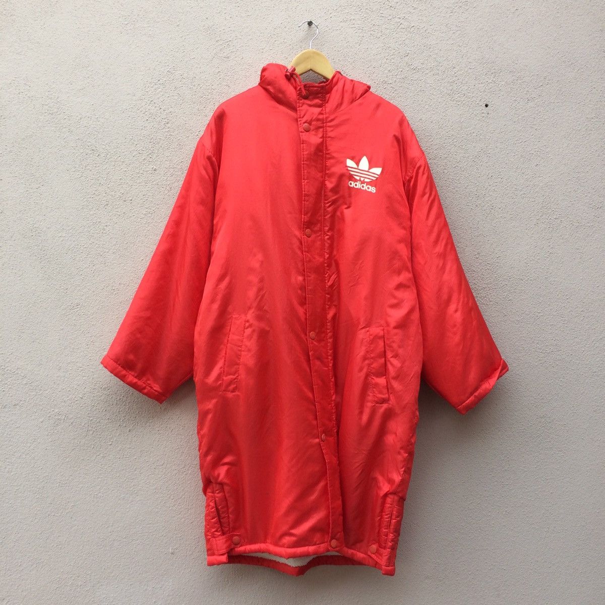 Adidas × Vintage Vintage Adidas Big Logo baggy hiphop sherpa linen Size US XL / EU 56 / 4 - 2 Thumbnail