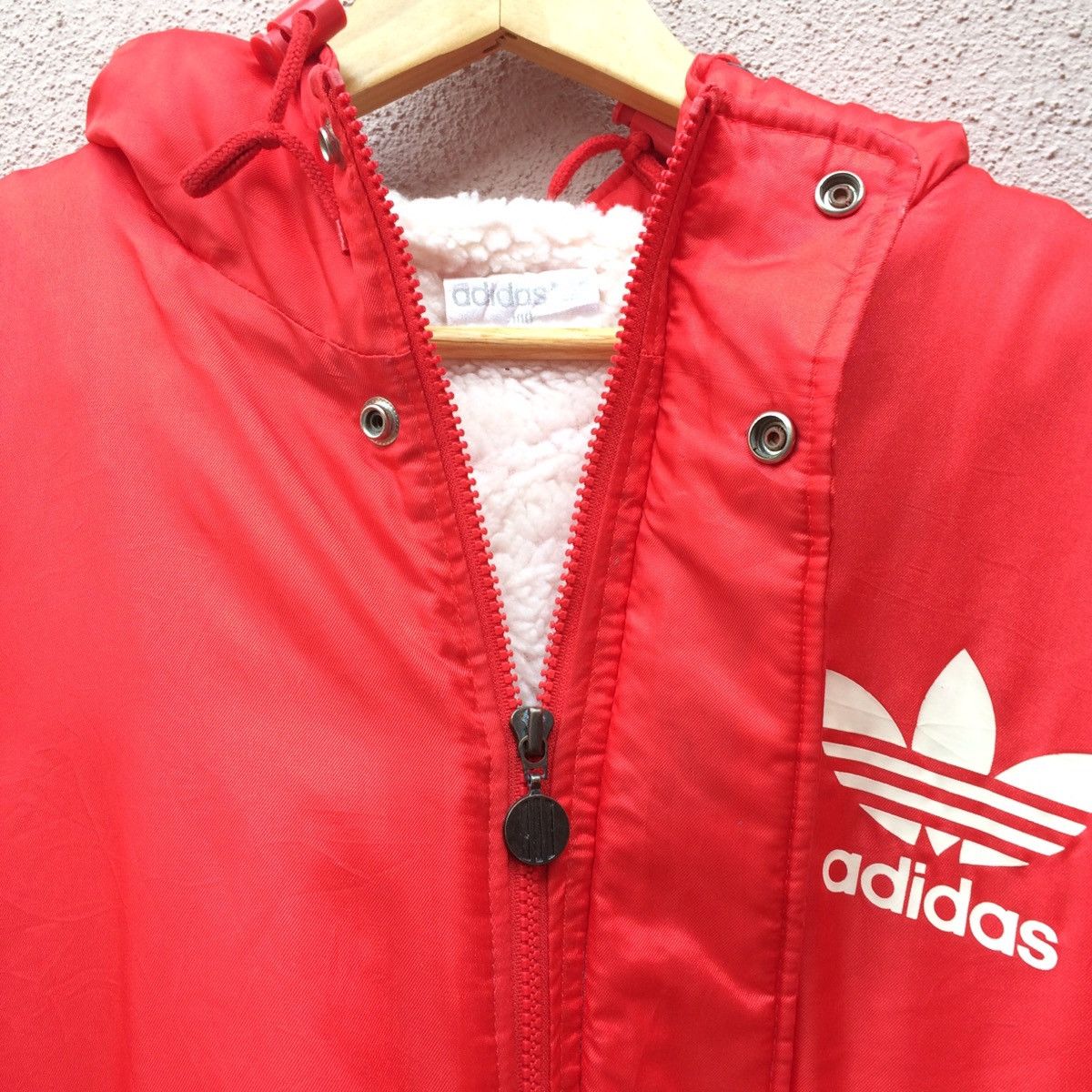 Adidas × Vintage Vintage Adidas Big Logo baggy hiphop sherpa linen Size US XL / EU 56 / 4 - 5 Thumbnail