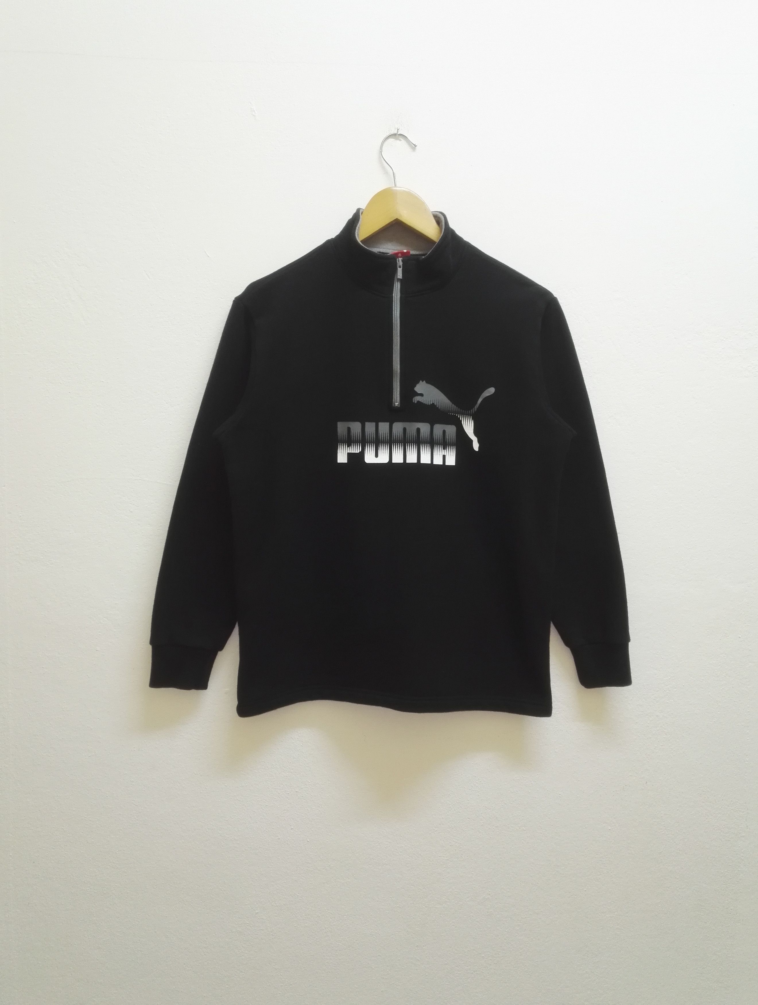 Puma Vintage Puma Big Logo Half Zipper Sweatshirts(c33) Size US S / EU 44-46 / 1 - 1 Thumbnail