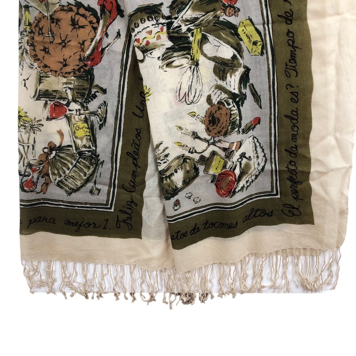 Vintage Vintage MIMIS. Scarves Muffler Art Logo Size ONE SIZE - 3 Thumbnail