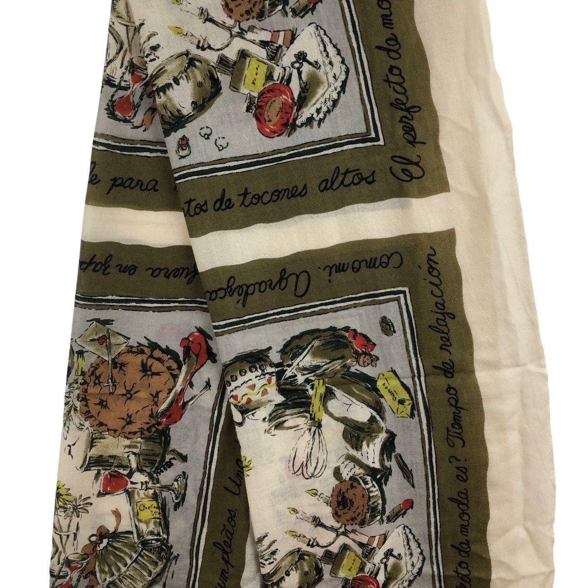 Vintage Vintage MIMIS. Scarves Muffler Art Logo Size ONE SIZE - 2 Thumbnail
