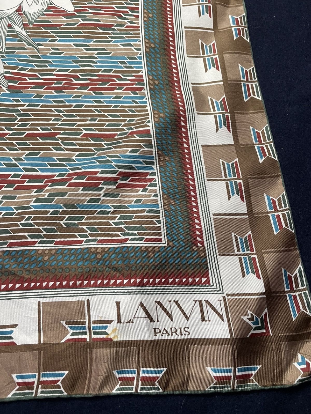 Lanvin × Other × Vintage Lanvin Silk Scarf Size ONE SIZE - 5 Thumbnail