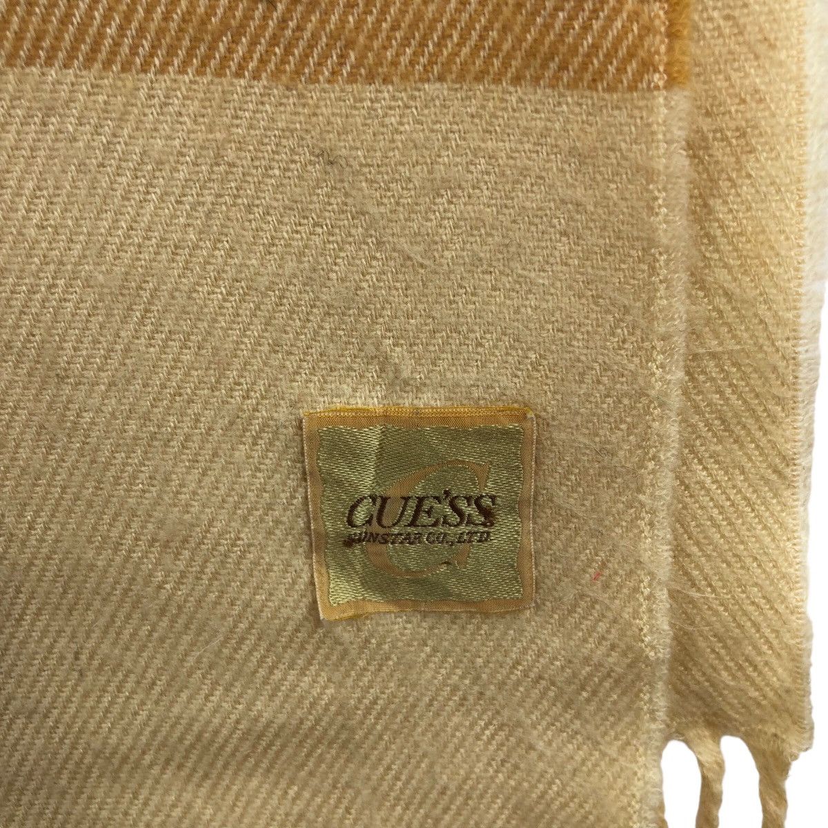 Guess Vintage GUESS Scarves Muffler Checkered Wool Size ONE SIZE - 4 Thumbnail