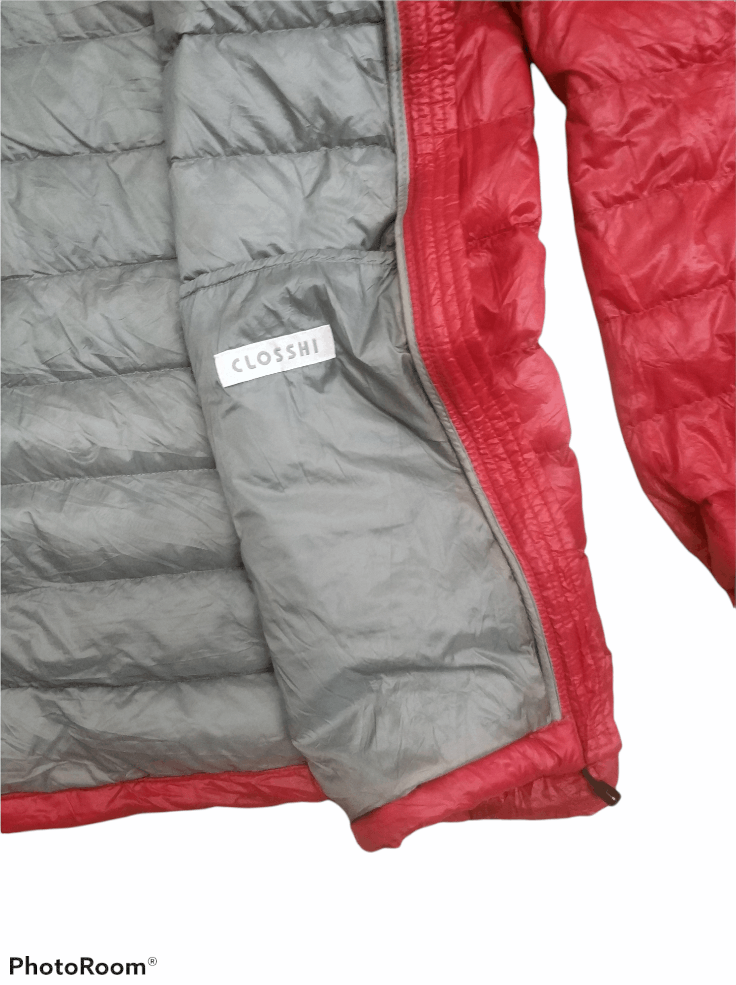 Japanese Brand 🔥Closshi Red Zipper Puffer Jacket Size US M / EU 48-50 / 2 - 6 Thumbnail