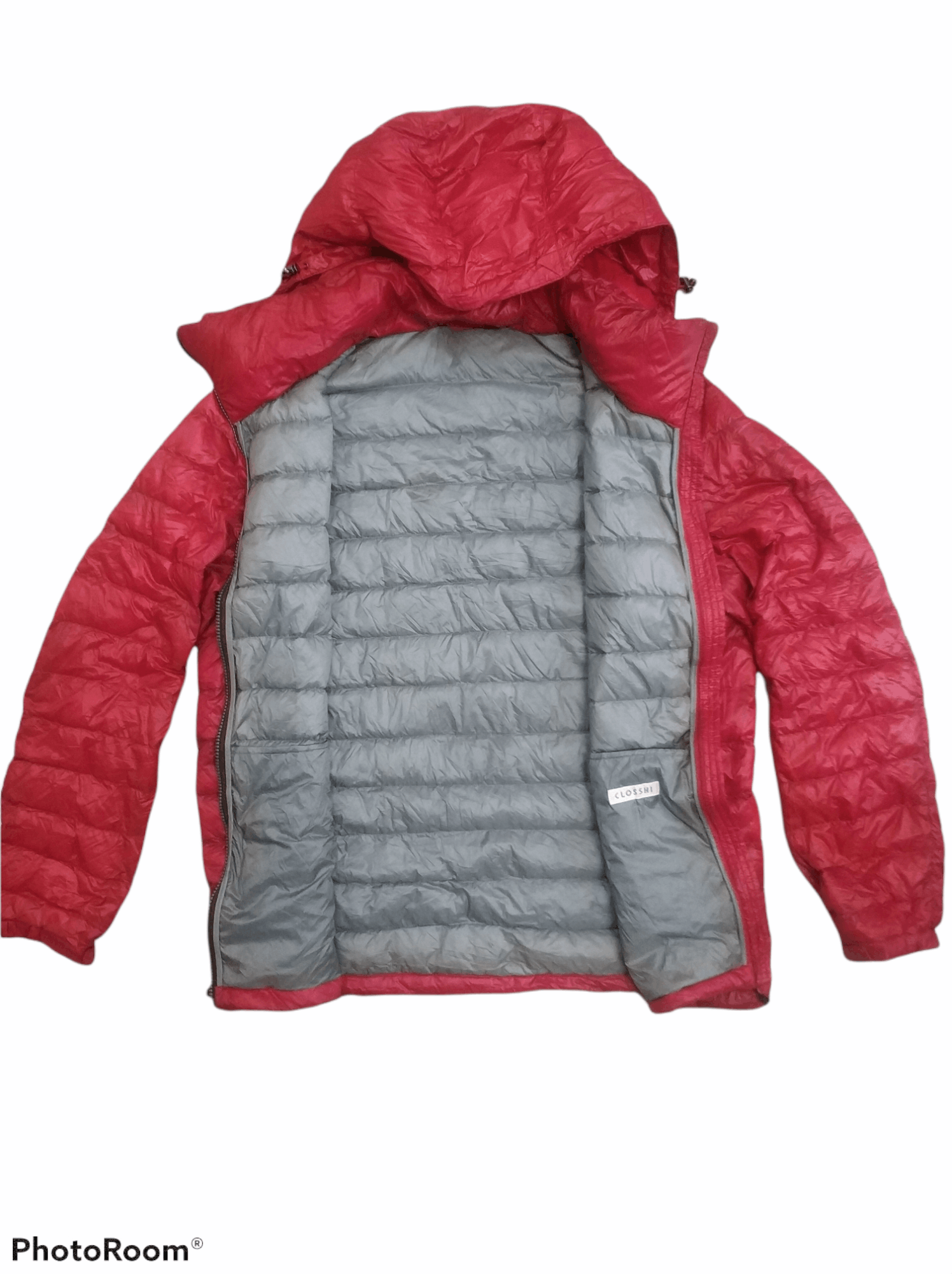 Japanese Brand 🔥Closshi Red Zipper Puffer Jacket Size US M / EU 48-50 / 2 - 2 Thumbnail