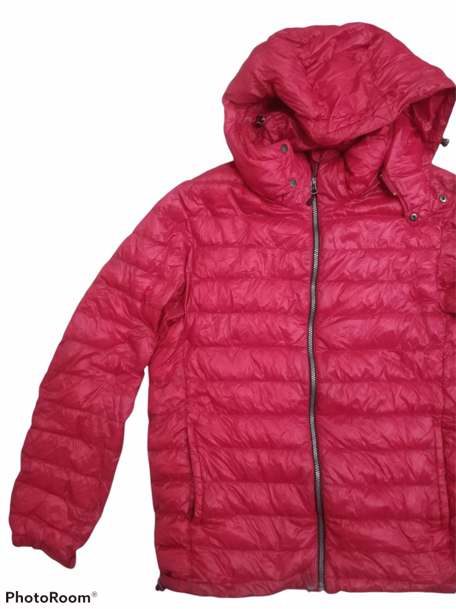 Japanese Brand 🔥Closshi Red Zipper Puffer Jacket Size US M / EU 48-50 / 2 - 4 Thumbnail