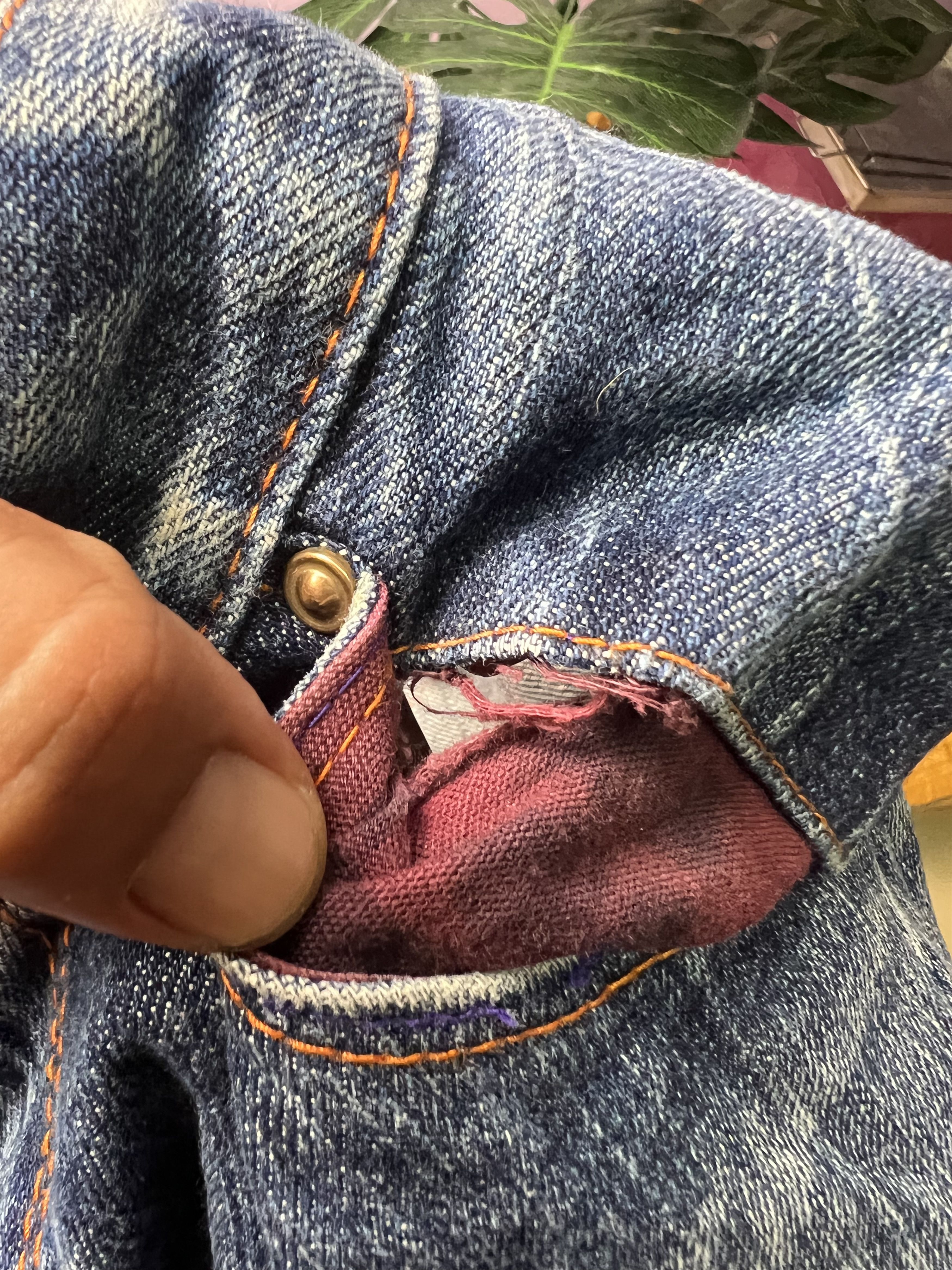 Japanese Brand 🔥Vintage Blue Way Union Made Distressed Denim Size US 36 / EU 52 - 19 Thumbnail
