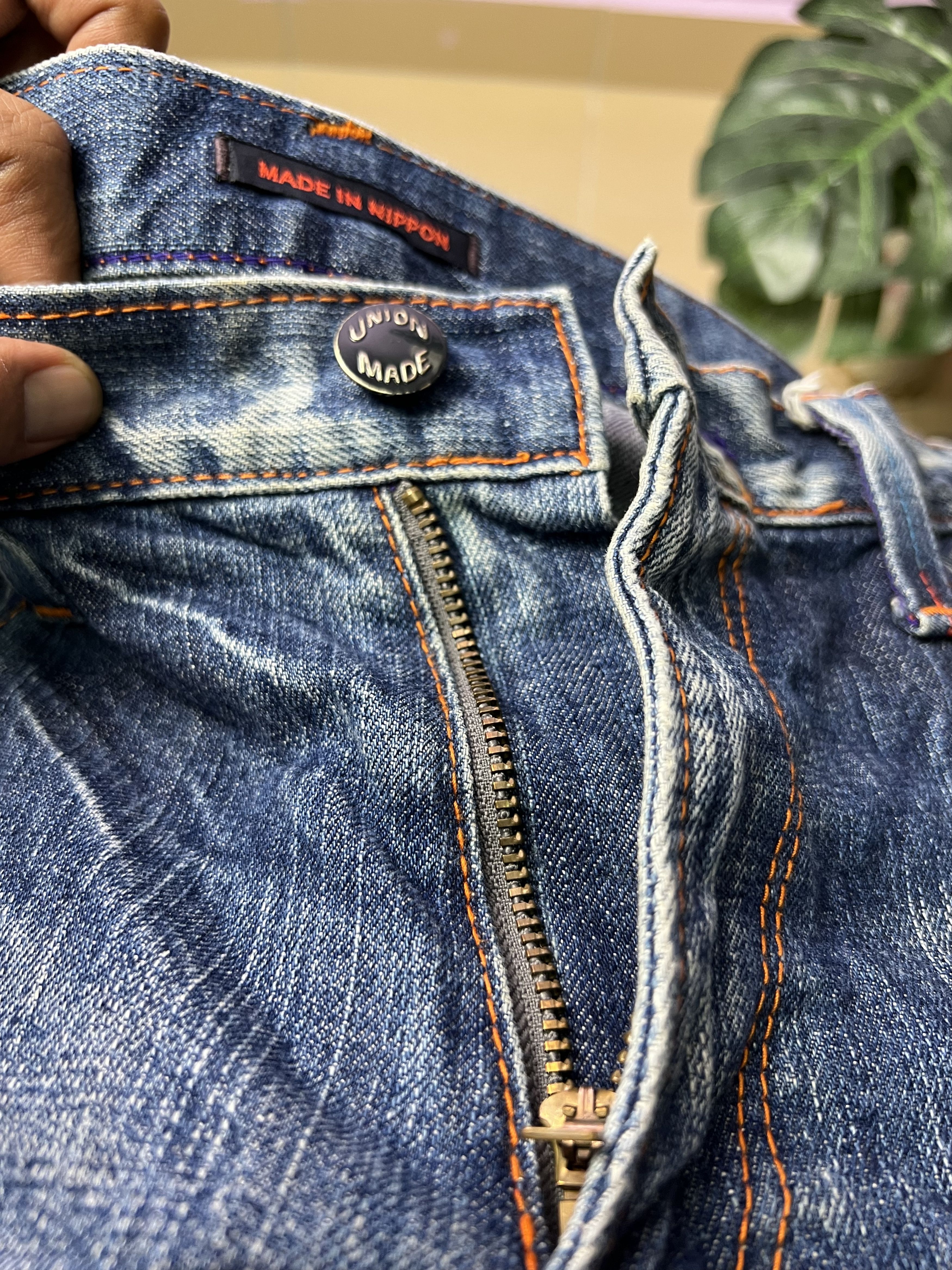 Japanese Brand 🔥Vintage Blue Way Union Made Distressed Denim Size US 36 / EU 52 - 18 Thumbnail