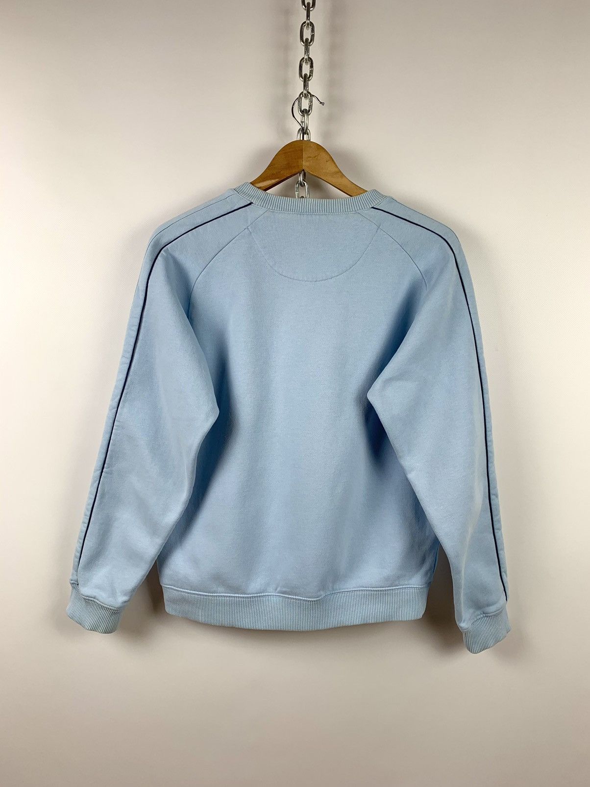 Nike Vintage Nike Big Logo Center Swoosh Sky Blue Sweatshirt Size US S / EU 44-46 / 1 - 3 Thumbnail