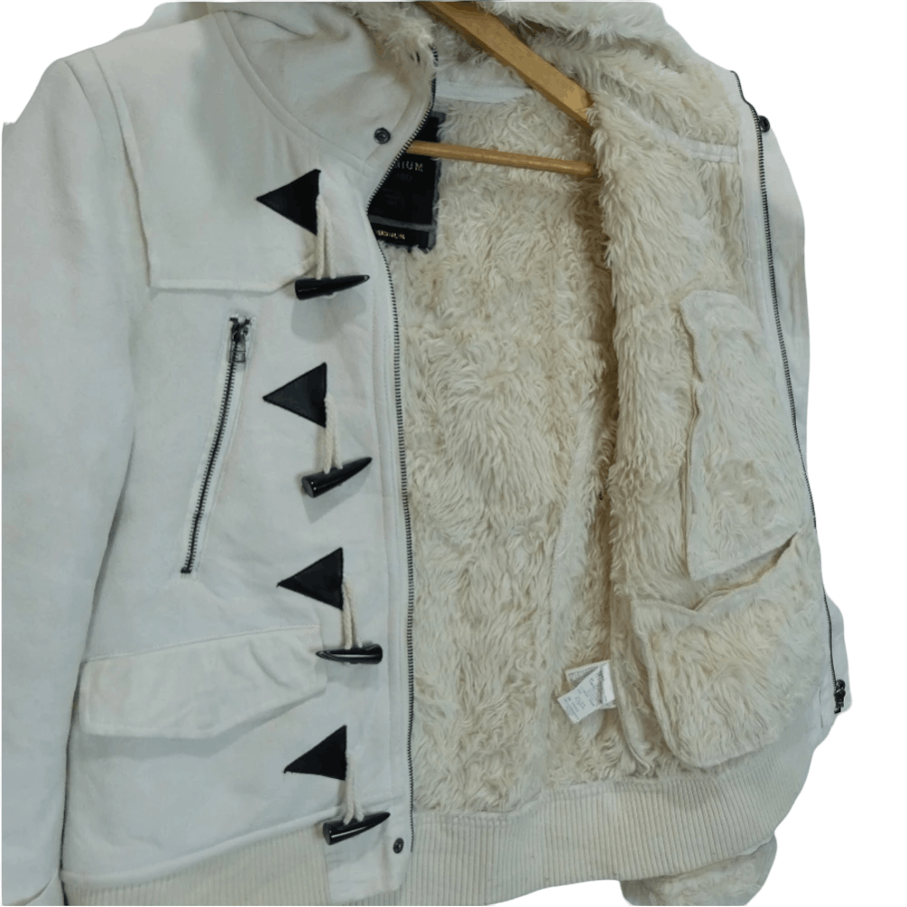 Japanese Brand THE MOD Punk Motorcycle Party Disco Jacket With Hoodies Size M / US 6-8 / IT 42-44 - 3 Thumbnail