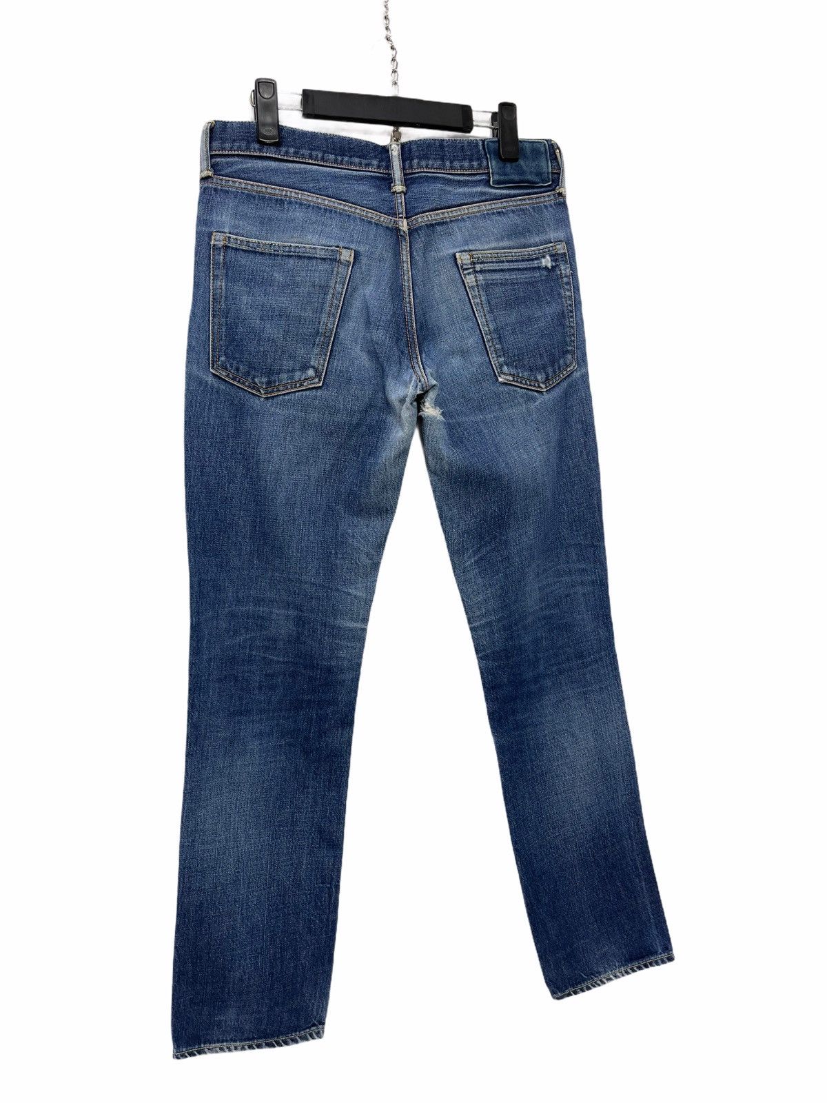Japanese Brand ☢ Visvim Social Sculpture 04R Slim Denim Faded 3🟦3 Size US 31 - 3 Thumbnail