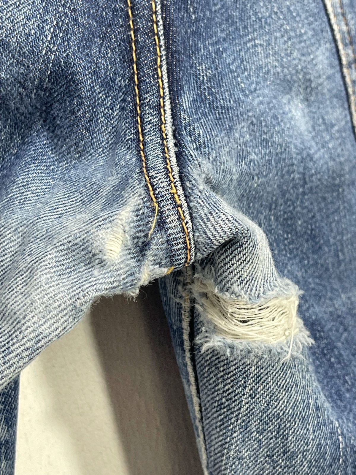 Japanese Brand ☢ Visvim Social Sculpture 04R Slim Denim Faded 3🟦3 Size US 31 - 6 Thumbnail