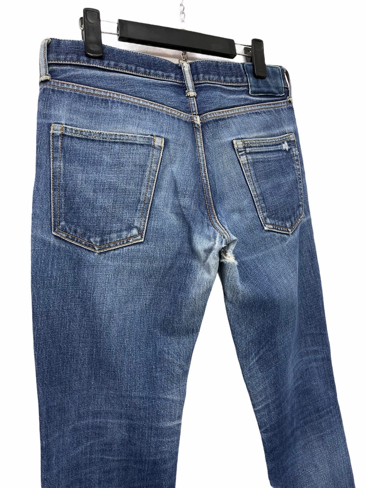 Japanese Brand ☢ Visvim Social Sculpture 04R Slim Denim Faded 3🟦3 Size US 31 - 4 Thumbnail