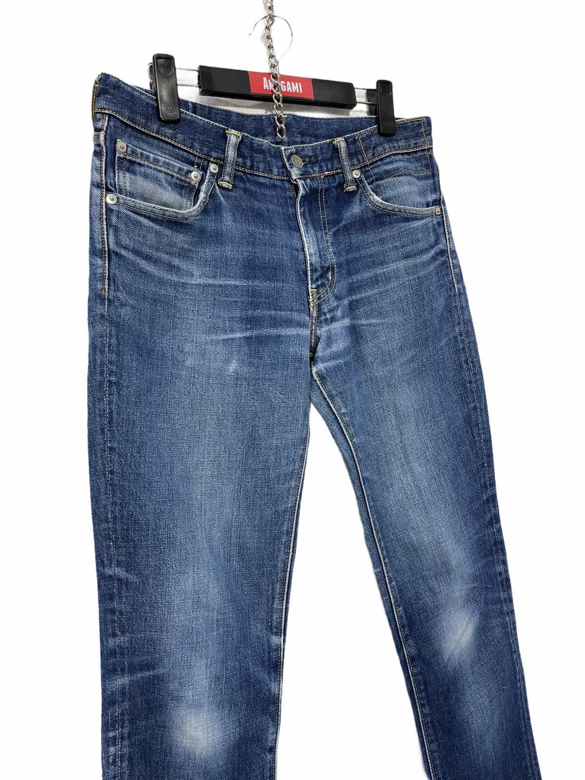 Japanese Brand ☢ Visvim Social Sculpture 04R Slim Denim Faded 3🟦3 Size US 31 - 2 Thumbnail