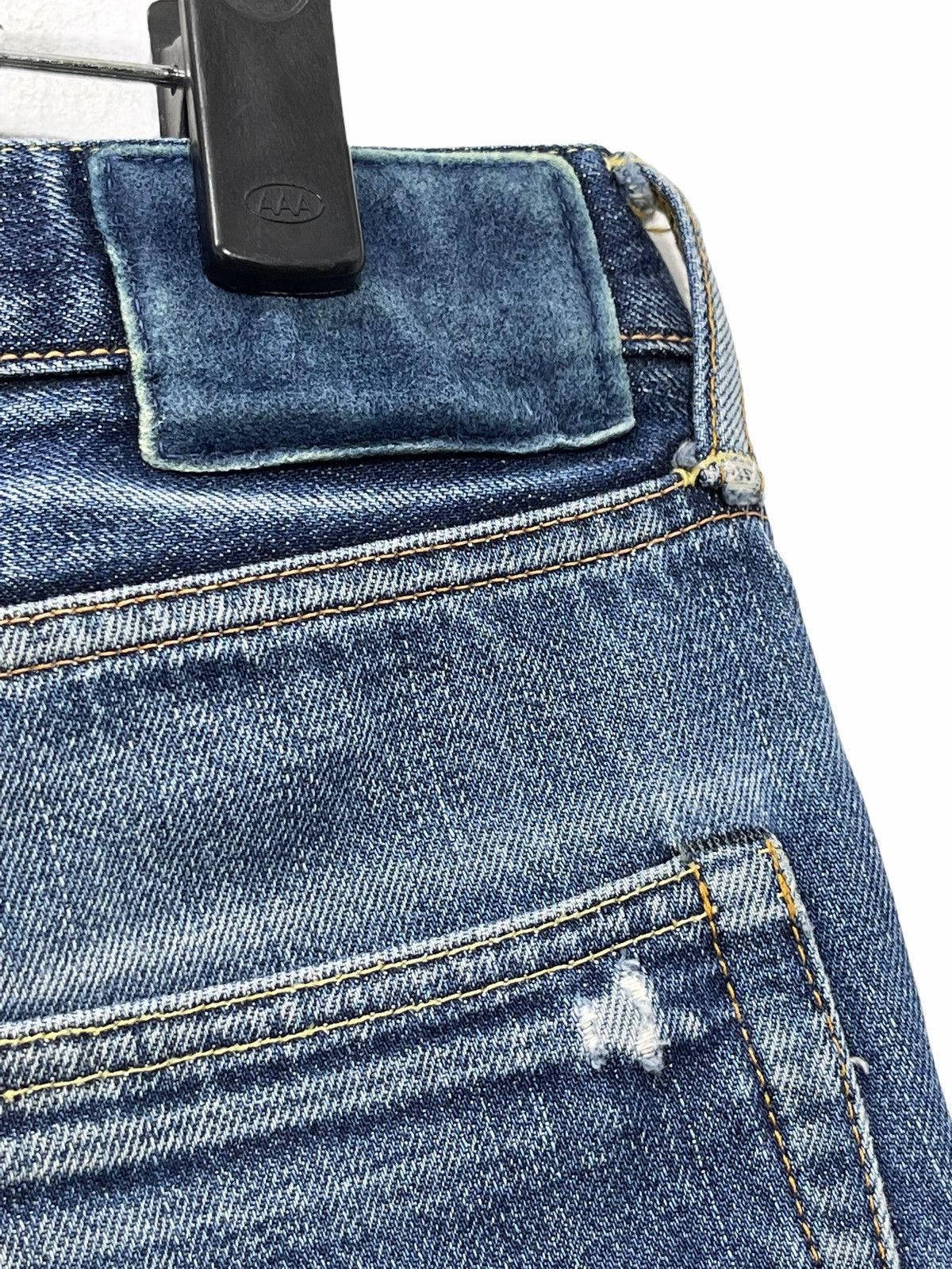 Japanese Brand ☢ Visvim Social Sculpture 04R Slim Denim Faded 3🟦3 Size US 31 - 7 Thumbnail