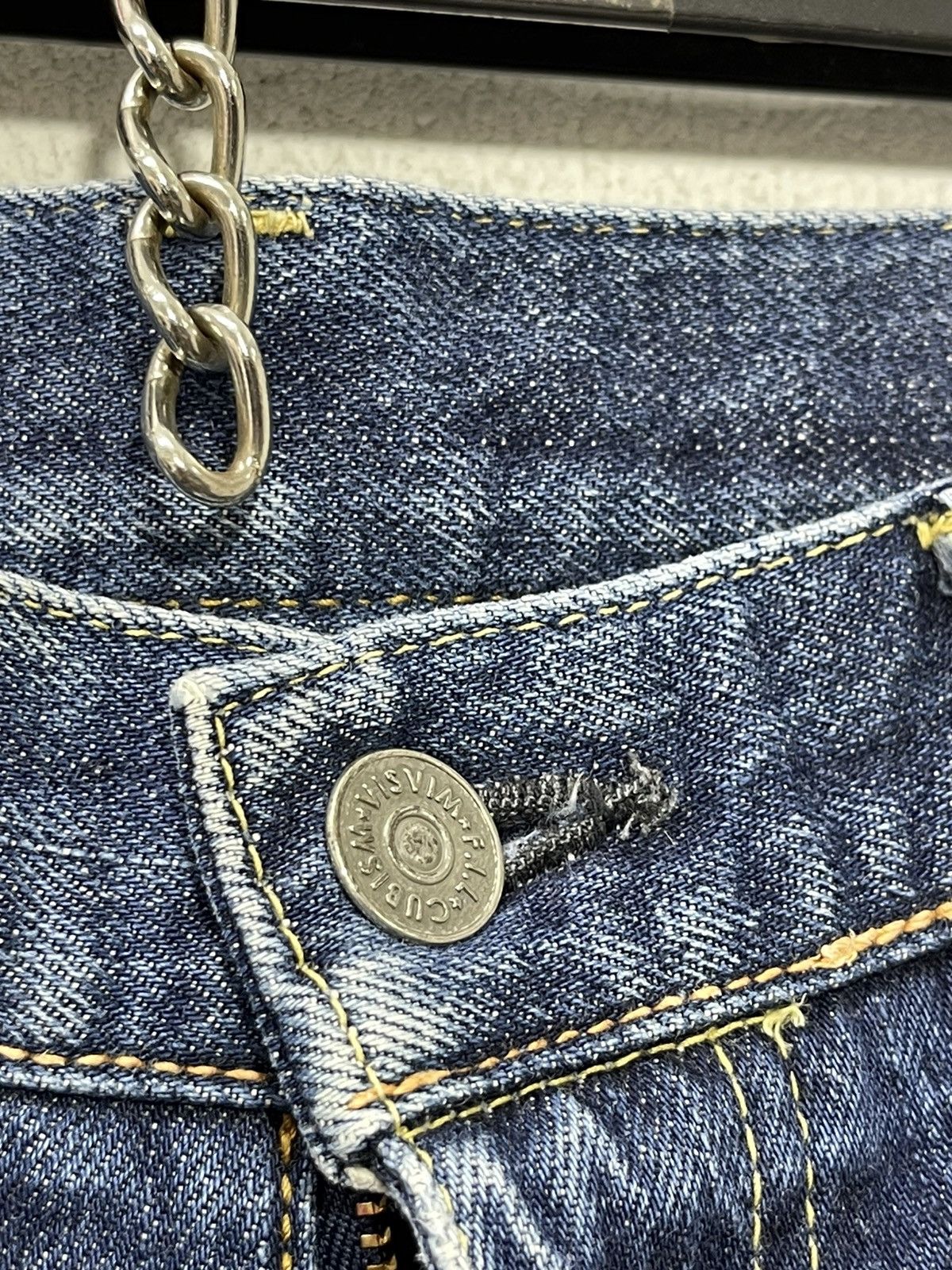 Japanese Brand ☢ Visvim Social Sculpture 04R Slim Denim Faded 3🟦3 Size US 31 - 8 Thumbnail