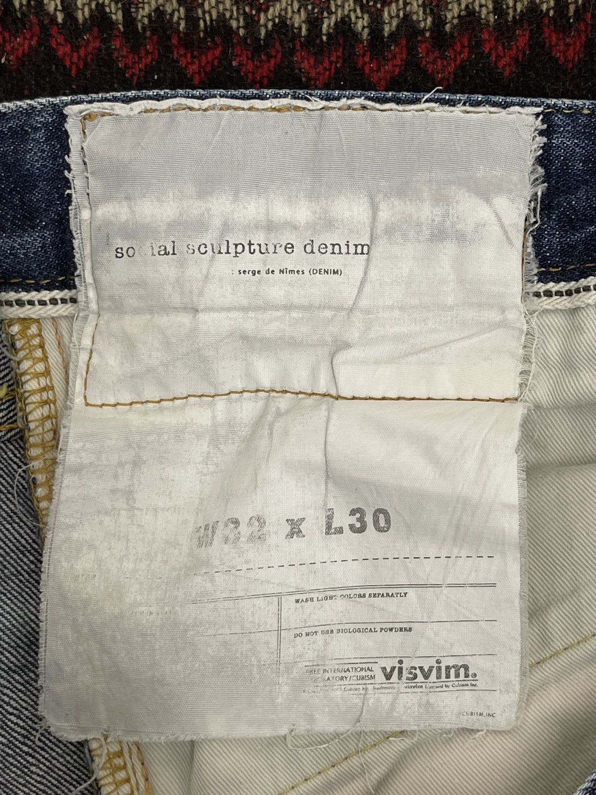 Japanese Brand ☢ Visvim Social Sculpture 04R Slim Denim Faded 3🟦3 Size US 31 - 10 Thumbnail