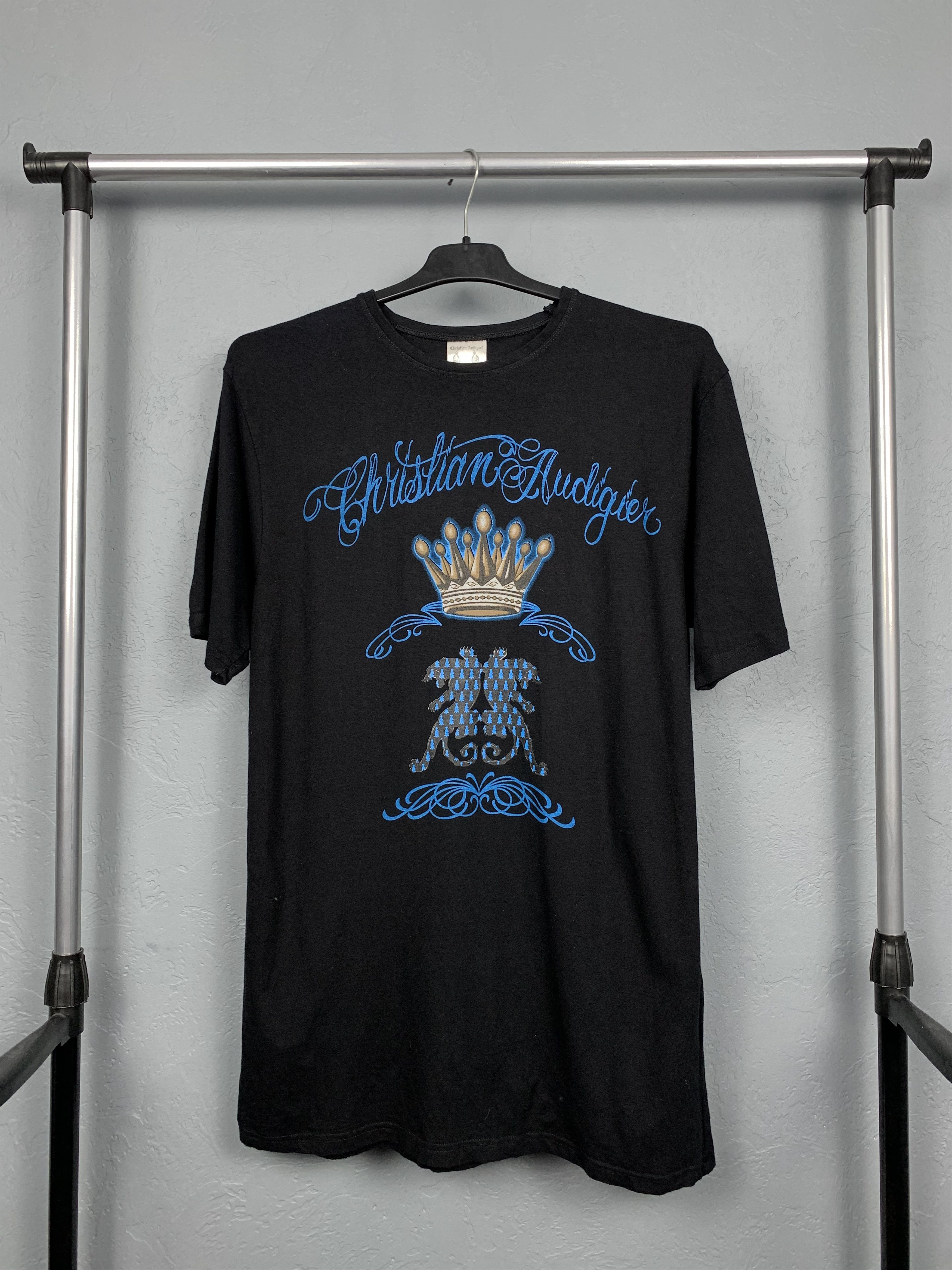Christian Audigier × Ed Hardy × Vintage Christian Audigier Mens T-Shirt Tee Ed Hardy Size US XL / EU 56 / 4 - 1 Thumbnail