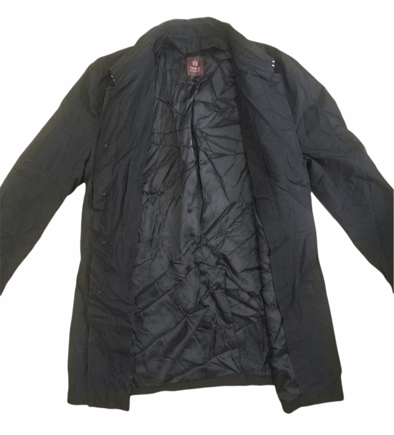 Takeo Kikuchi 🔥Super Black Takeo Kikuchi Long Jacket Size US S / EU 44-46 / 1 - 2 Thumbnail