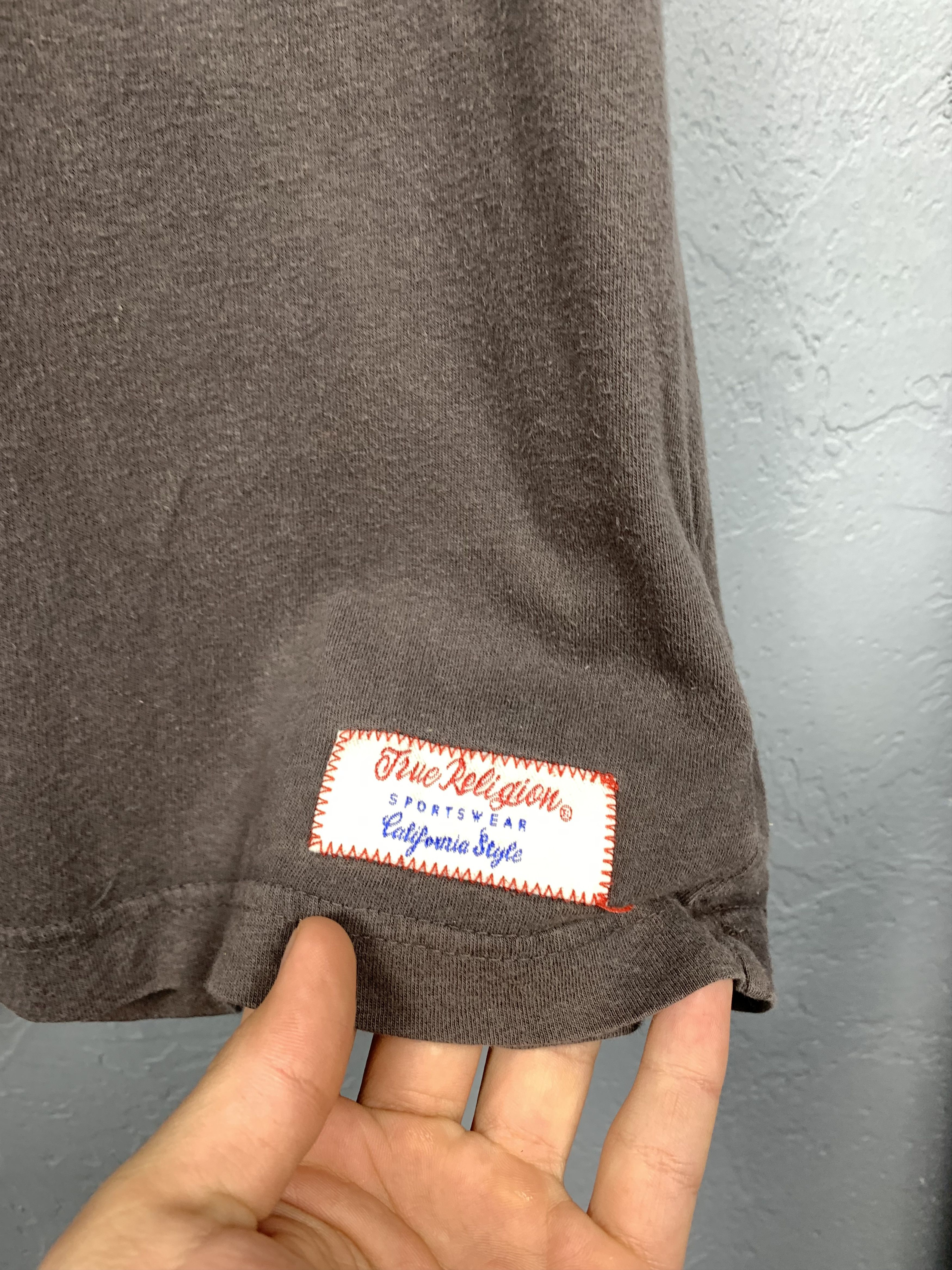 True Religion × Vintage True Religion Distressed Mens T-Shirt Tee Size US L / EU 52-54 / 3 - 3 Thumbnail