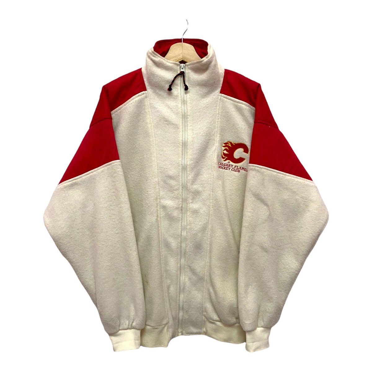 NFL VINTAGE CALGARY FLAMES HOCKEY CLUB CANADA ZIPPER JACKET Size US M / EU 48-50 / 2 - 1 Thumbnail