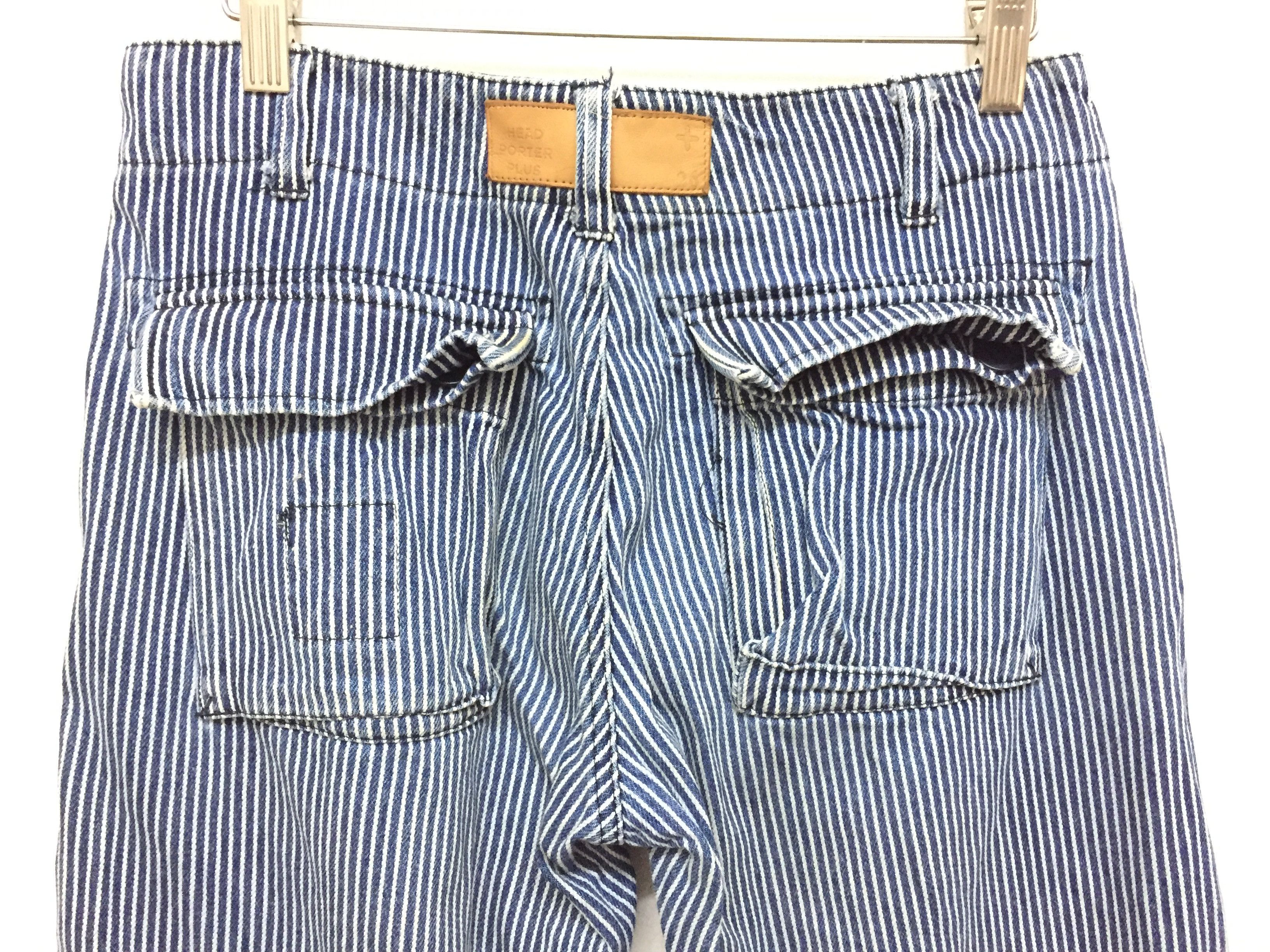 Head Porter 90's HEAD PORTER Hickory Cargos Multipocket denim Size US 29 - 2 Thumbnail