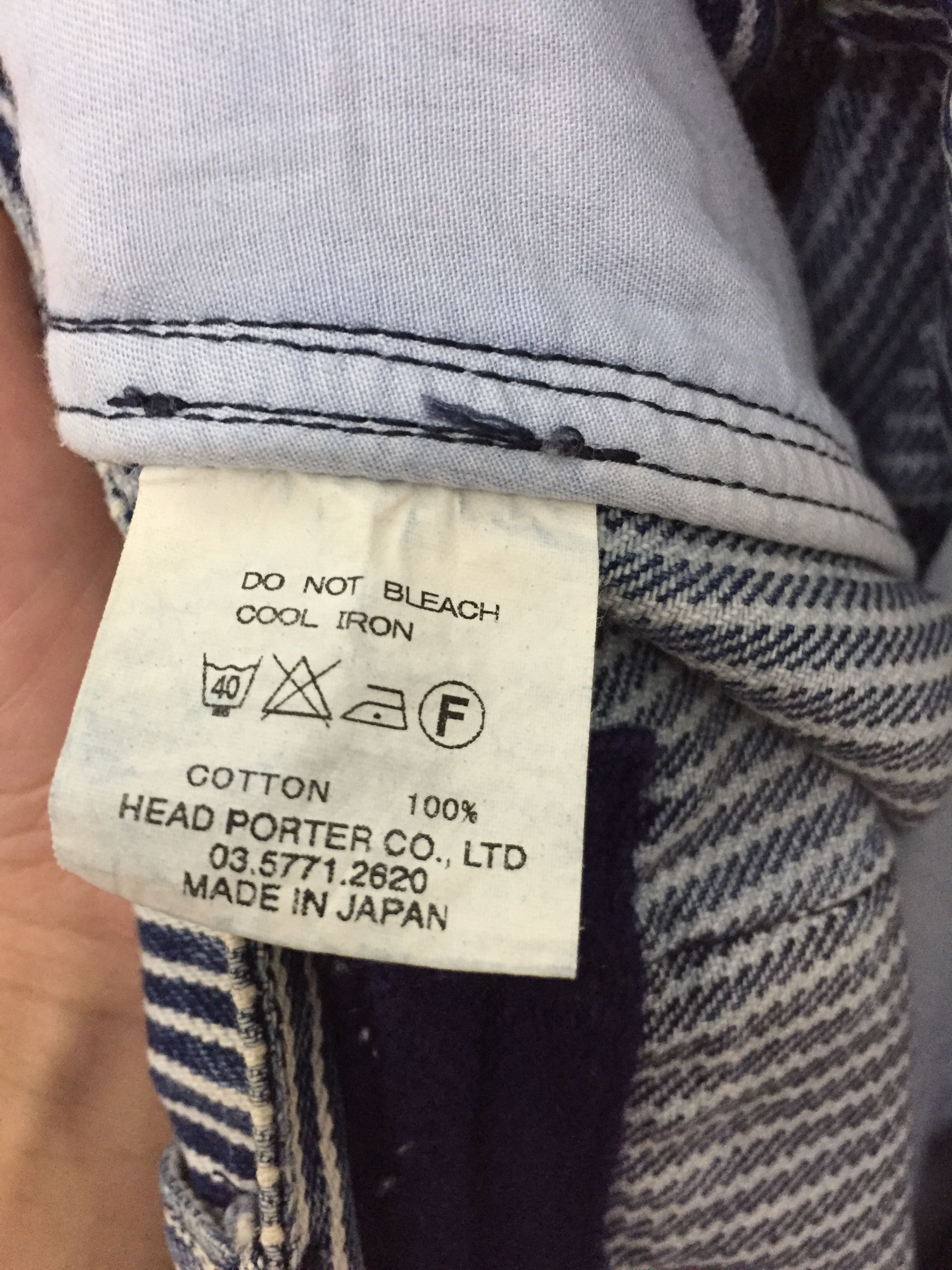 Head Porter 90's HEAD PORTER Hickory Cargos Multipocket denim Size US 29 - 13 Thumbnail