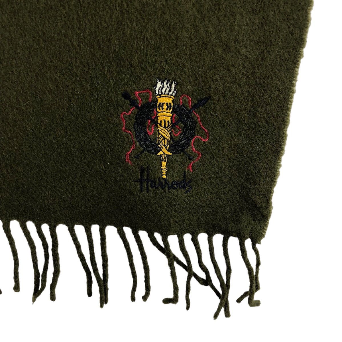 Harrods Vintage HARRODS Scarves Muffler Wool Size ONE SIZE - 4 Thumbnail