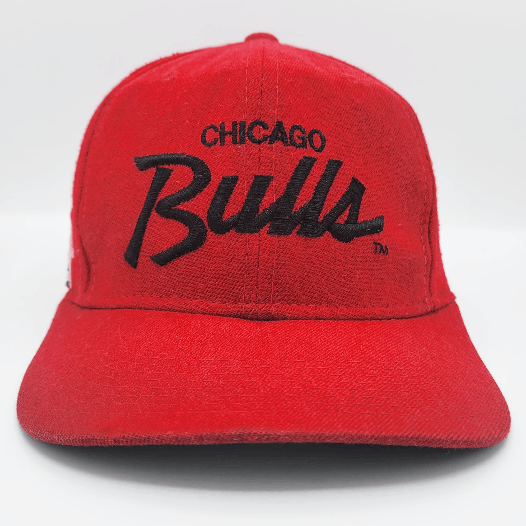 NBA × Sports Specialties × Vintage Chicago Bulls Vintage 90s Script Snapback Hat Size ONE SIZE - 3 Thumbnail