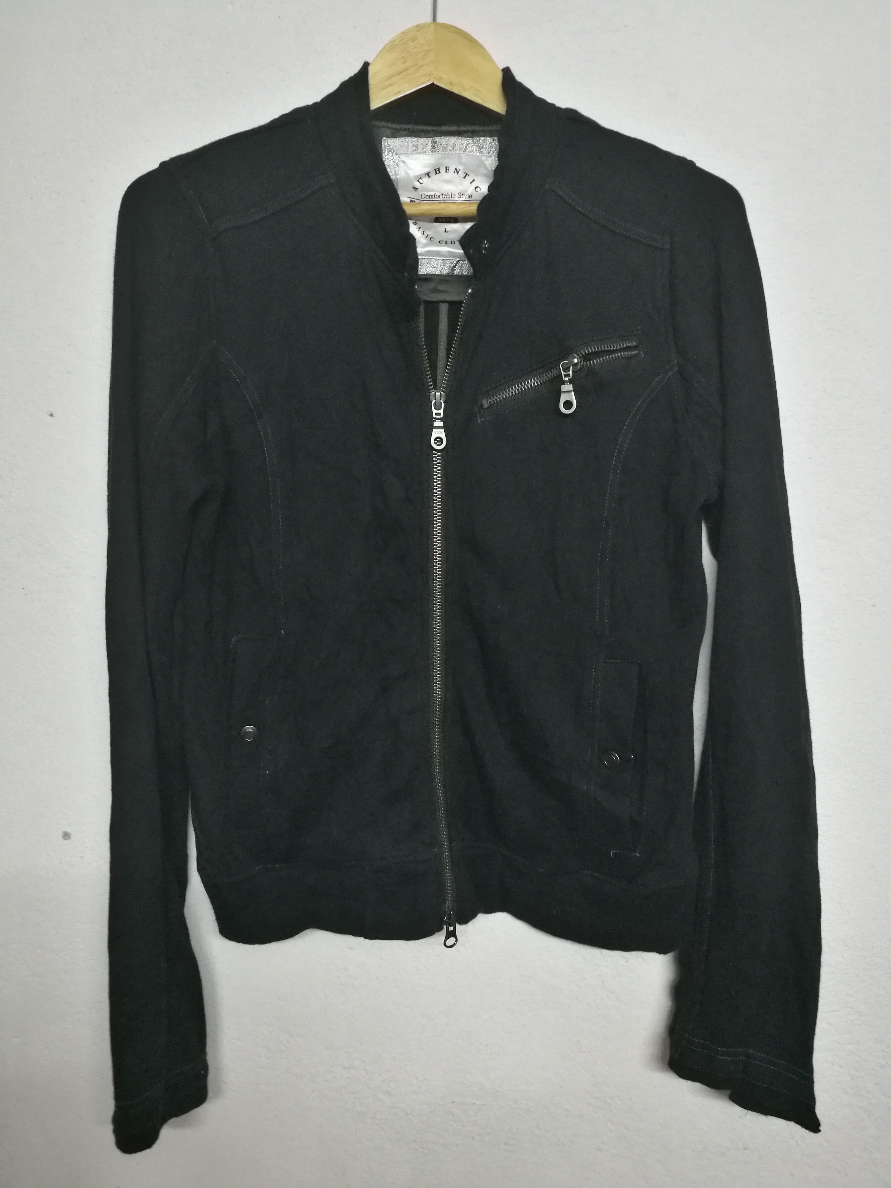 image of Designer Back Number Jacket in Black, Men's (Size Large)