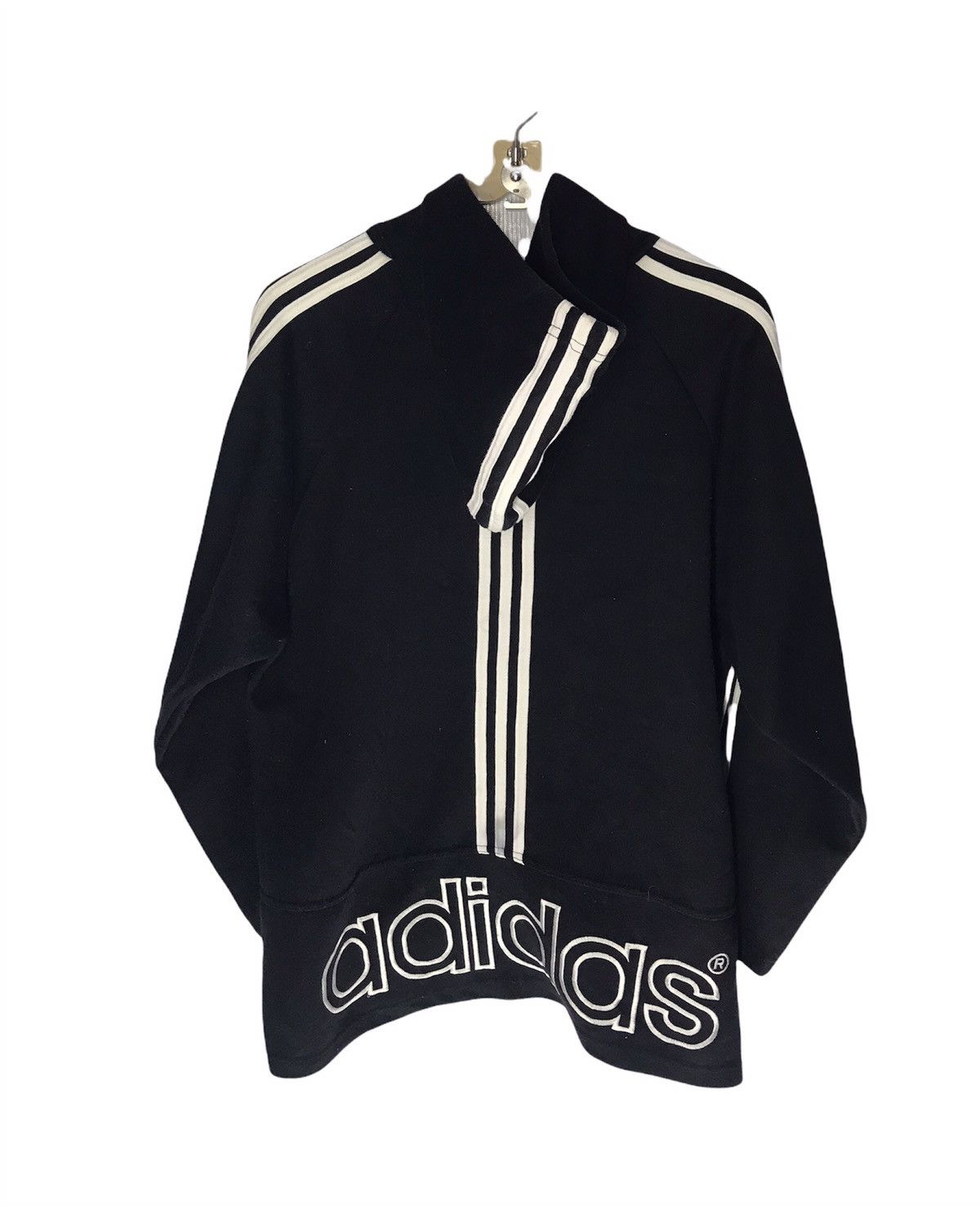 Adidas × Vintage Adidas hoodie big logo three stripe Size US L / EU 52-54 / 3 - 2 Thumbnail