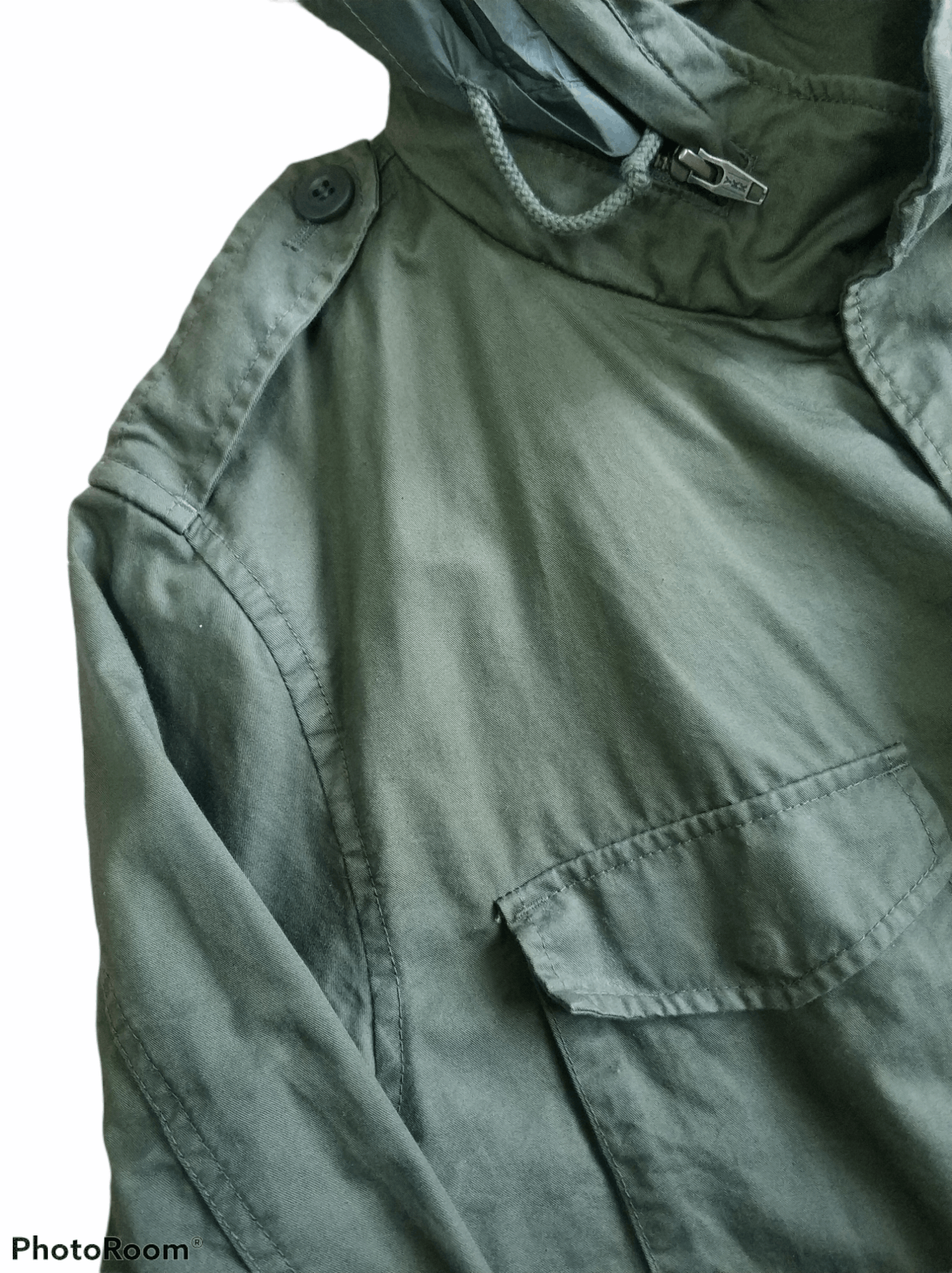 Japanese Brand 🔥Muji Army Green Rare Hoodie Parkas Size US S / EU 44-46 / 1 - 5 Thumbnail