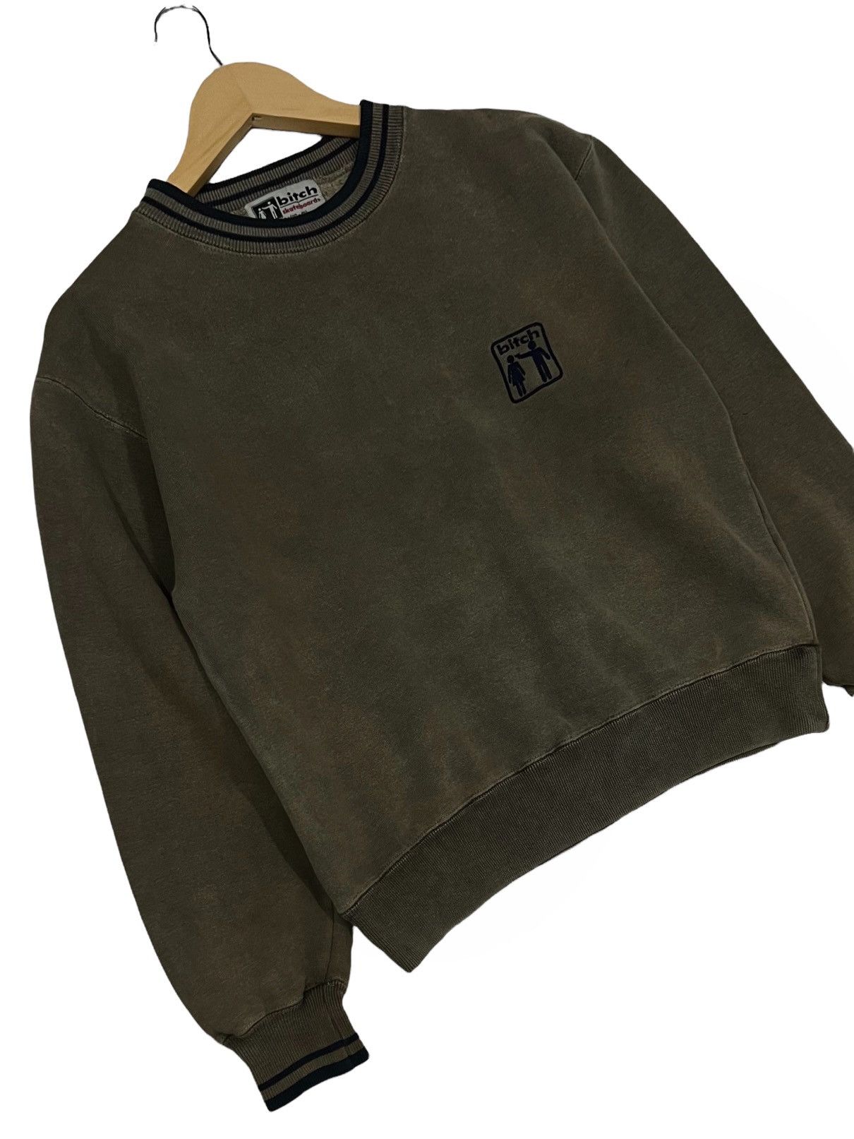 Designer × Vintage 🔥NEED GONE🔥90s BITCH SKATEBOARD BRAND CREW NECK SWEATER Size US S / EU 44-46 / 1 - 7 Thumbnail