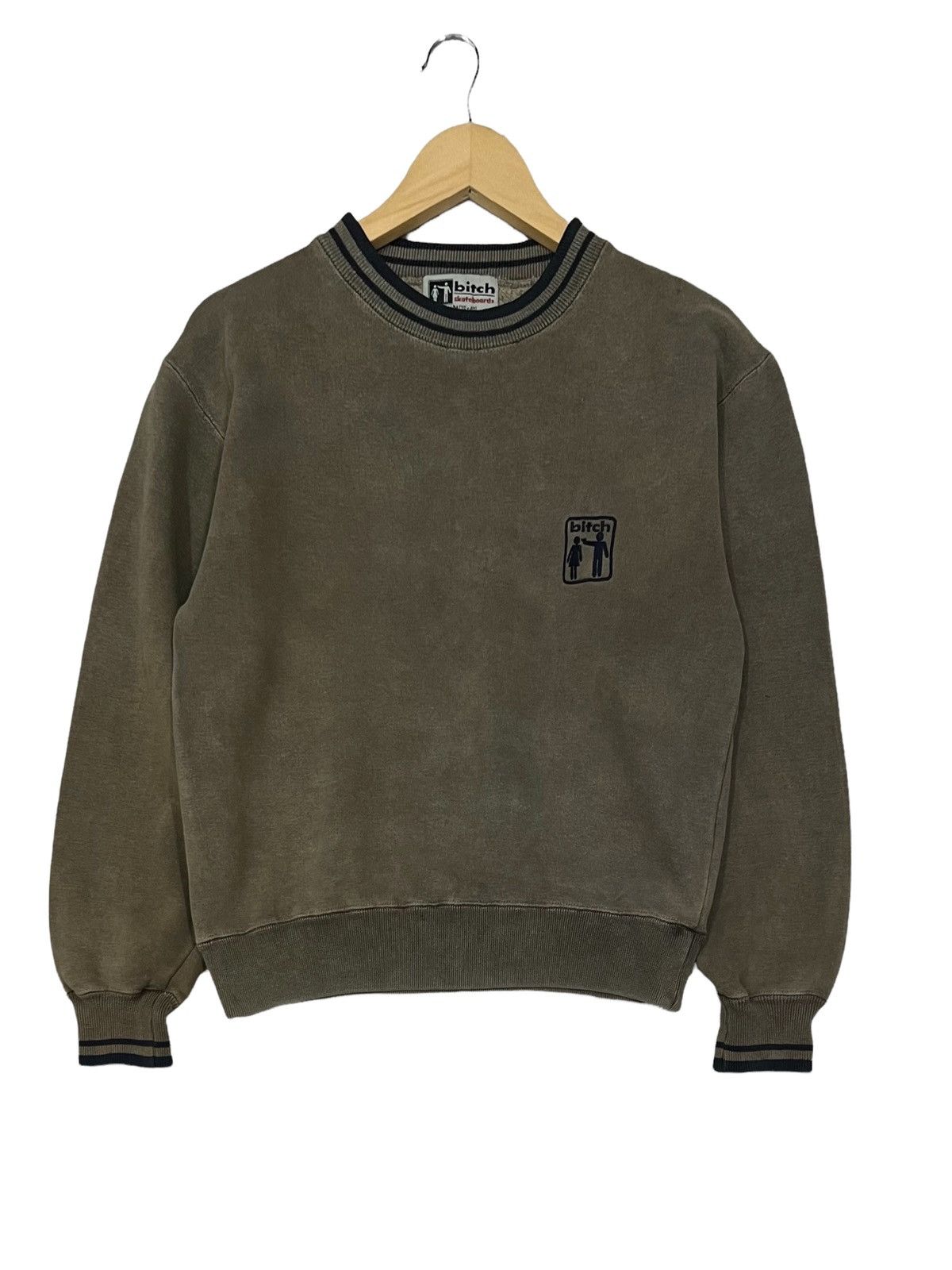 Designer × Vintage 🔥NEED GONE🔥90s BITCH SKATEBOARD BRAND CREW NECK SWEATER Size US S / EU 44-46 / 1 - 3 Thumbnail