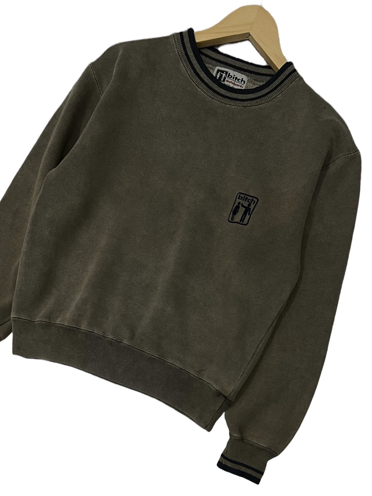 Designer × Vintage 🔥NEED GONE🔥90s BITCH SKATEBOARD BRAND CREW NECK SWEATER Size US S / EU 44-46 / 1 - 6 Thumbnail