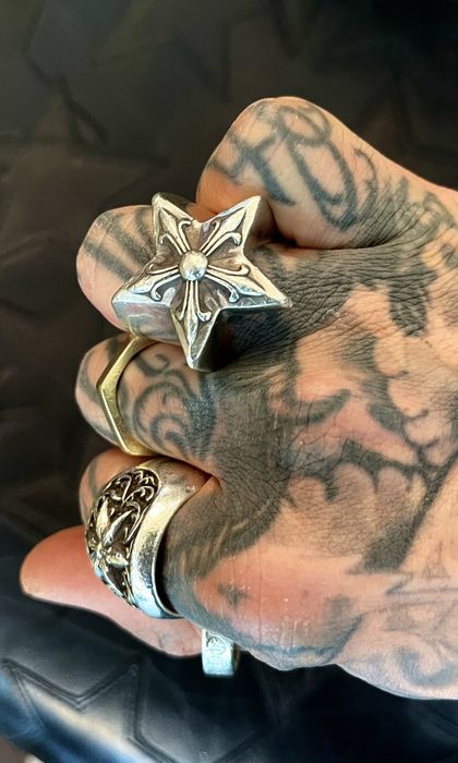 Chrome Hearts Star Band Ring | Grailed