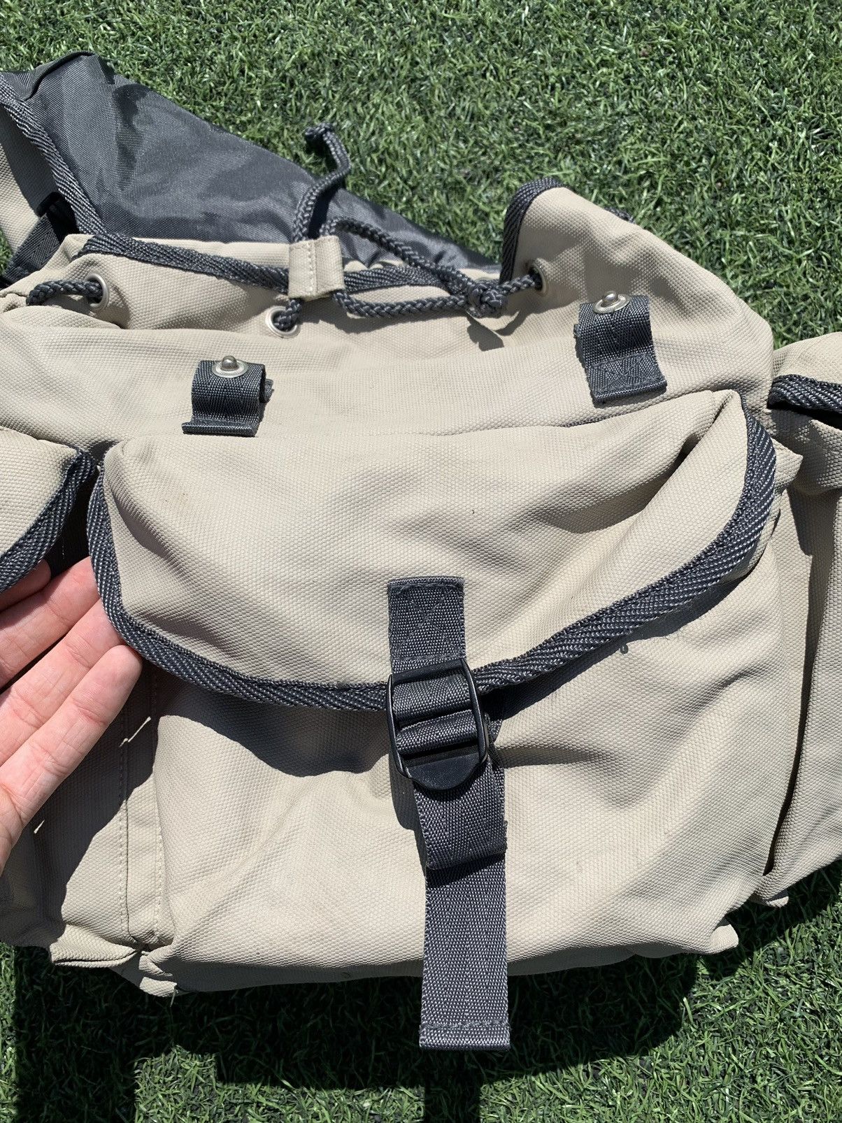 Gap × Vintage Vintage Gap Gorpcore Bag Multi Pocket Military Backpack Y2K Size ONE SIZE - 9 Thumbnail