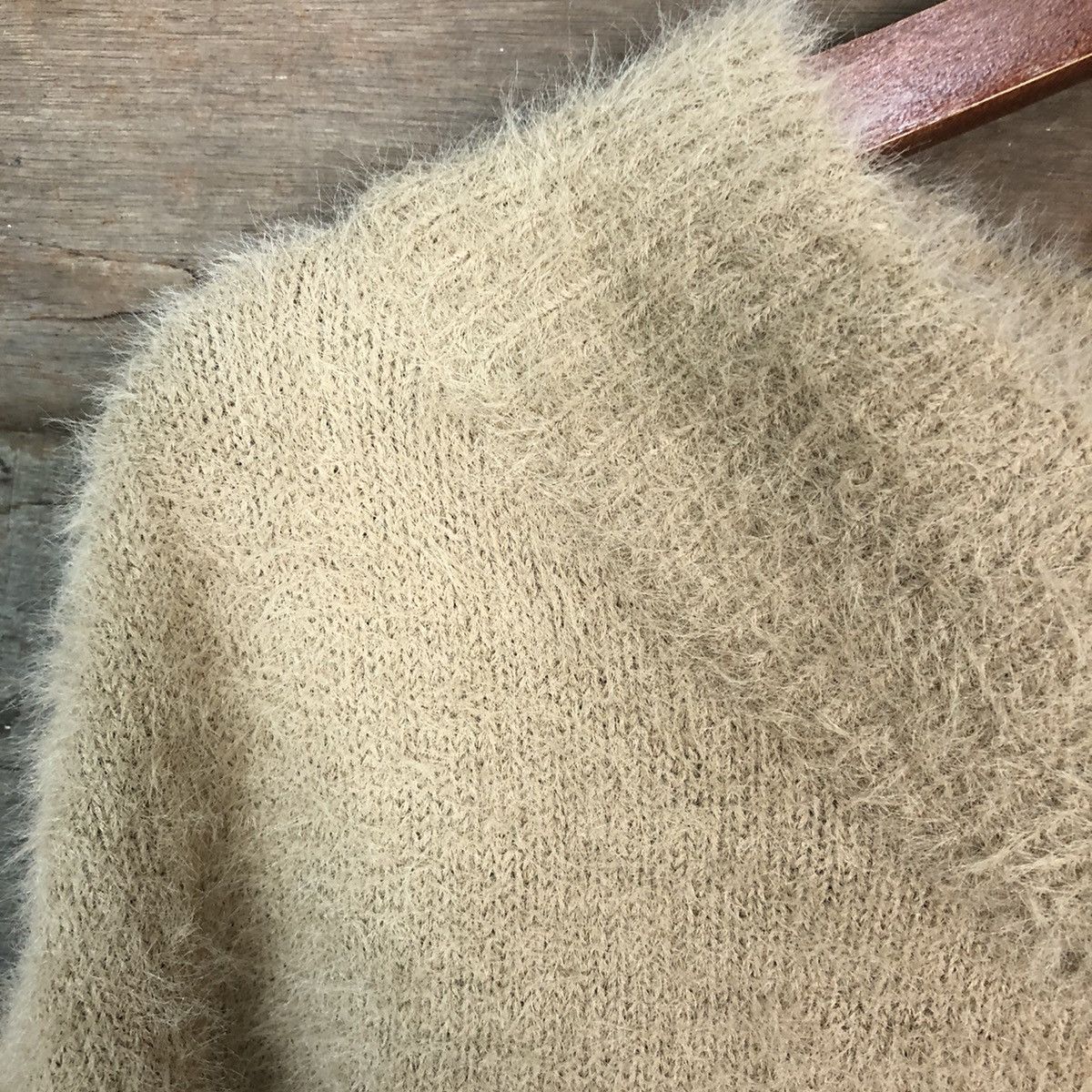 Japanese Brand Nano Brown Shagy Shaggy Fur Mohair Knitwear #6694 Size S / US 4 / IT 40 - 6 Thumbnail