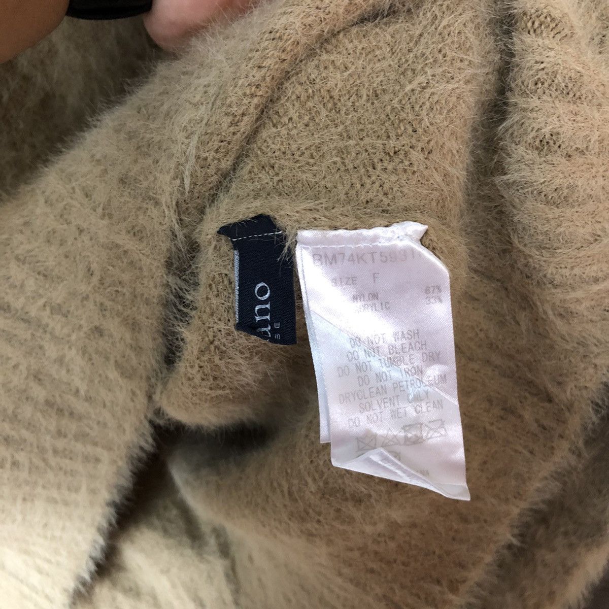 Japanese Brand Nano Brown Shagy Shaggy Fur Mohair Knitwear #6694 Size S / US 4 / IT 40 - 7 Thumbnail