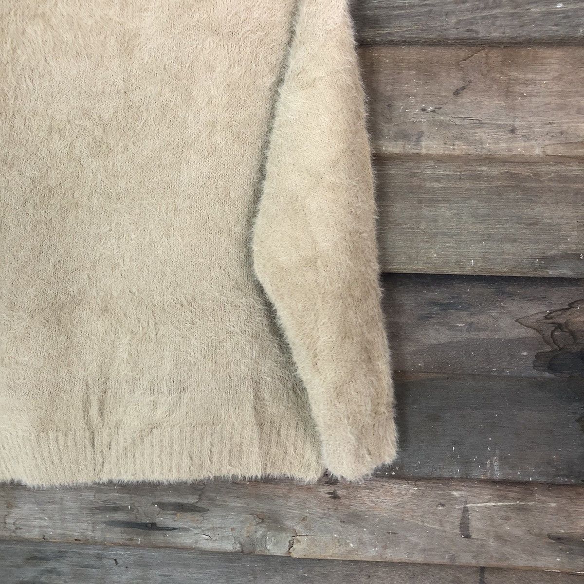 Japanese Brand Nano Brown Shagy Shaggy Fur Mohair Knitwear #6694 Size S / US 4 / IT 40 - 10 Thumbnail