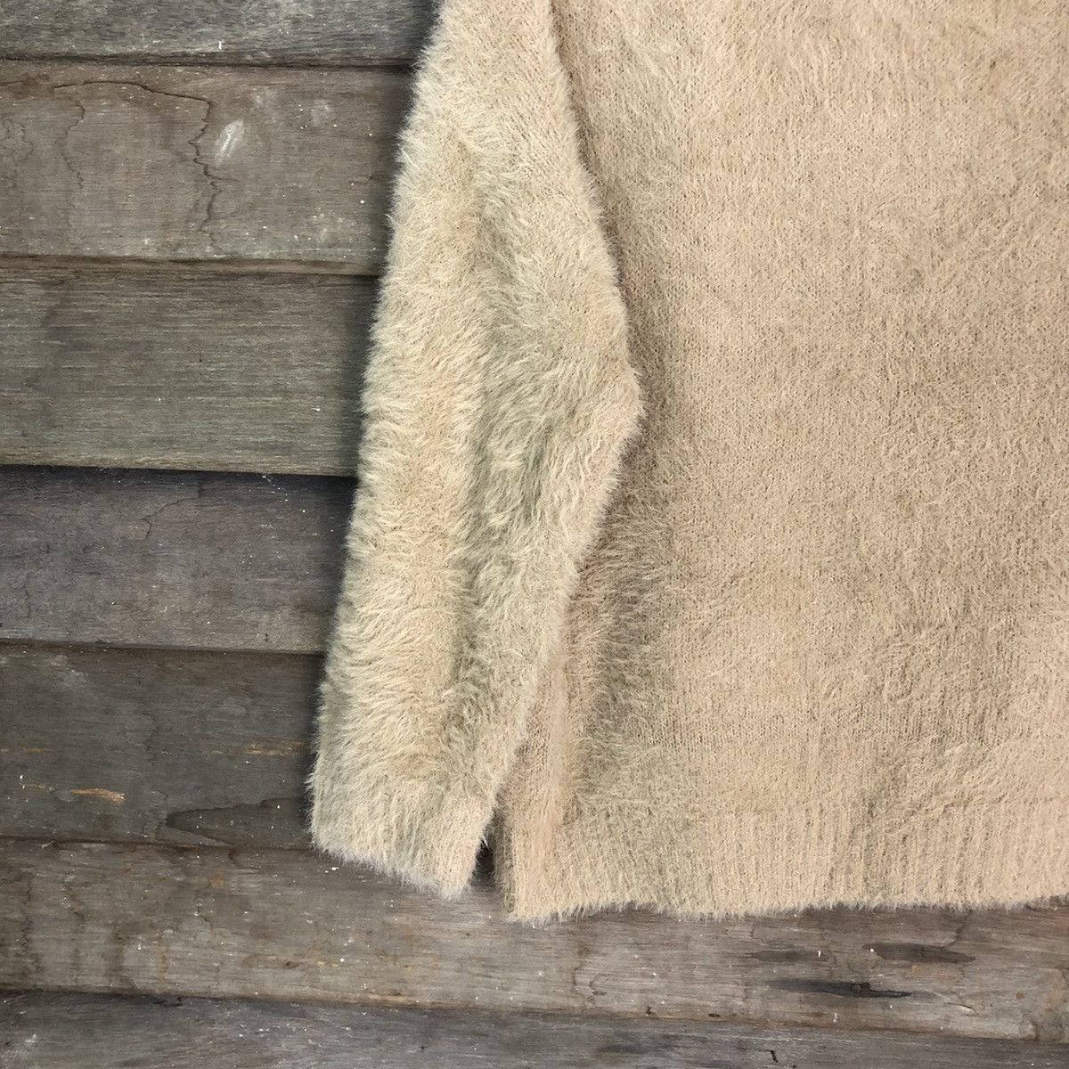 Japanese Brand Nano Brown Shagy Shaggy Fur Mohair Knitwear #6694 Size S / US 4 / IT 40 - 9 Thumbnail