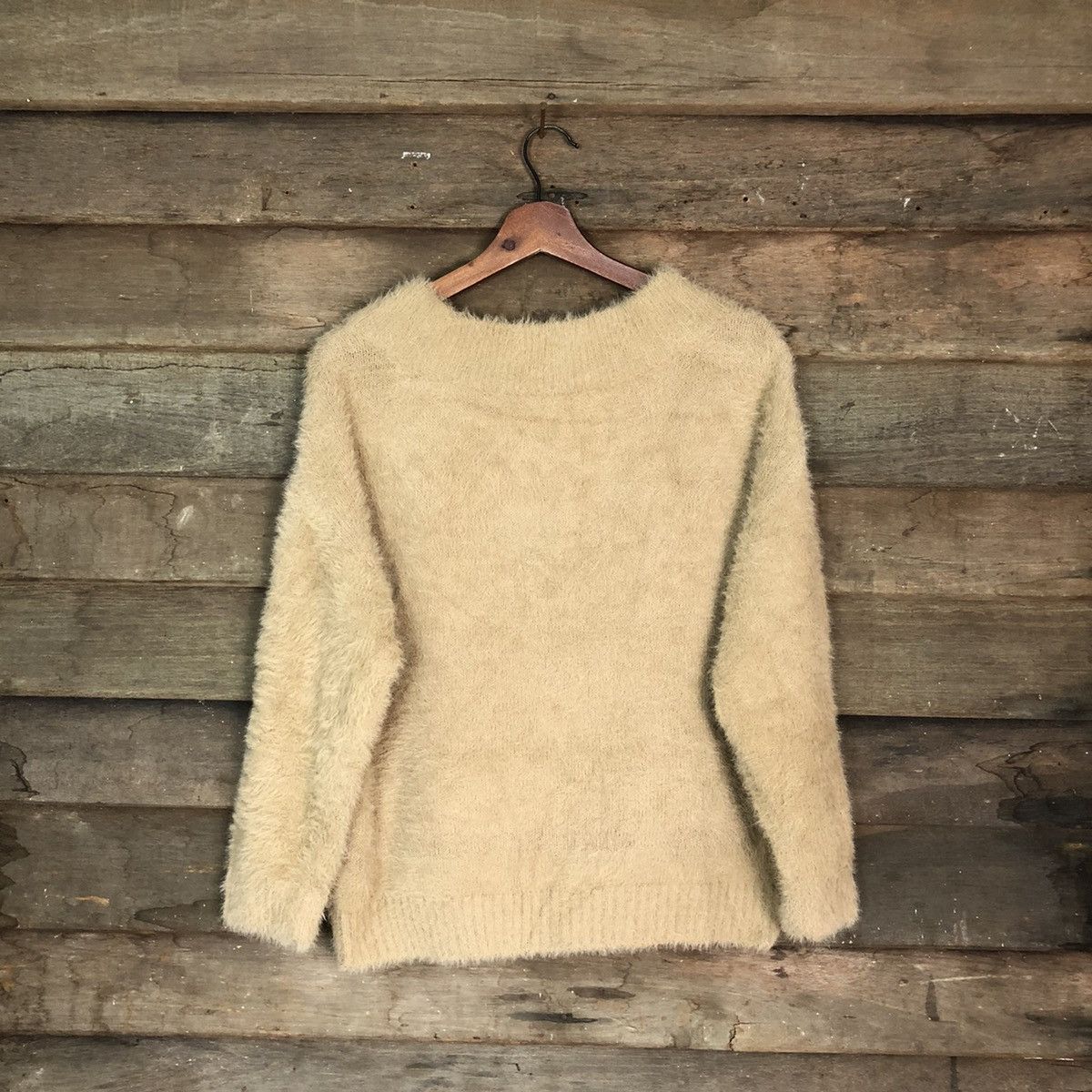 Japanese Brand Nano Brown Shagy Shaggy Fur Mohair Knitwear #6694 Size S / US 4 / IT 40 - 8 Thumbnail