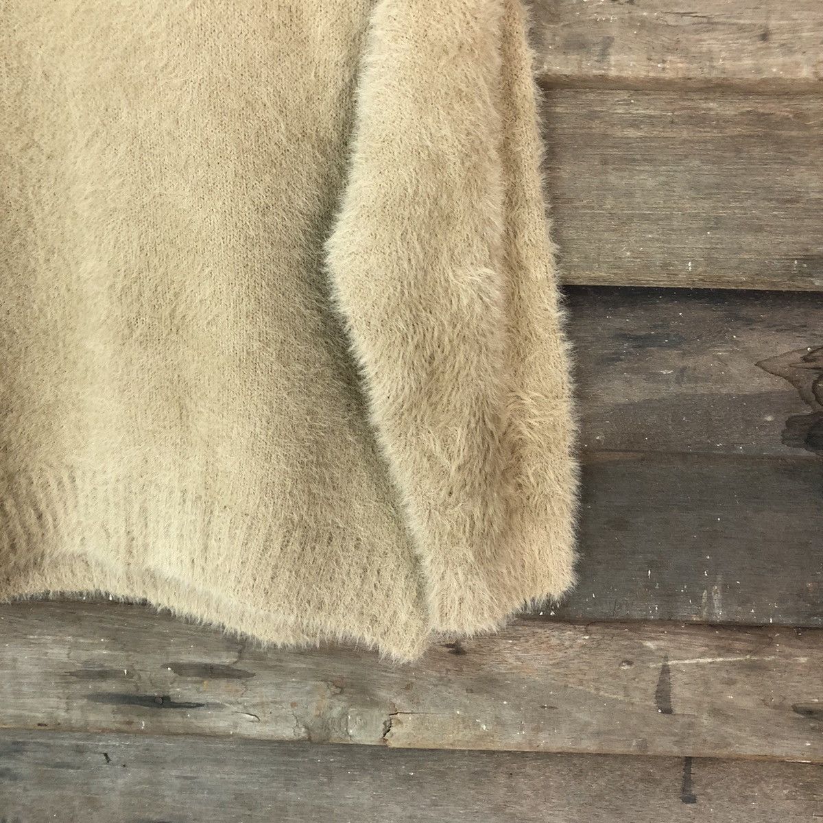 Japanese Brand Nano Brown Shagy Shaggy Fur Mohair Knitwear #6694 Size S / US 4 / IT 40 - 5 Thumbnail