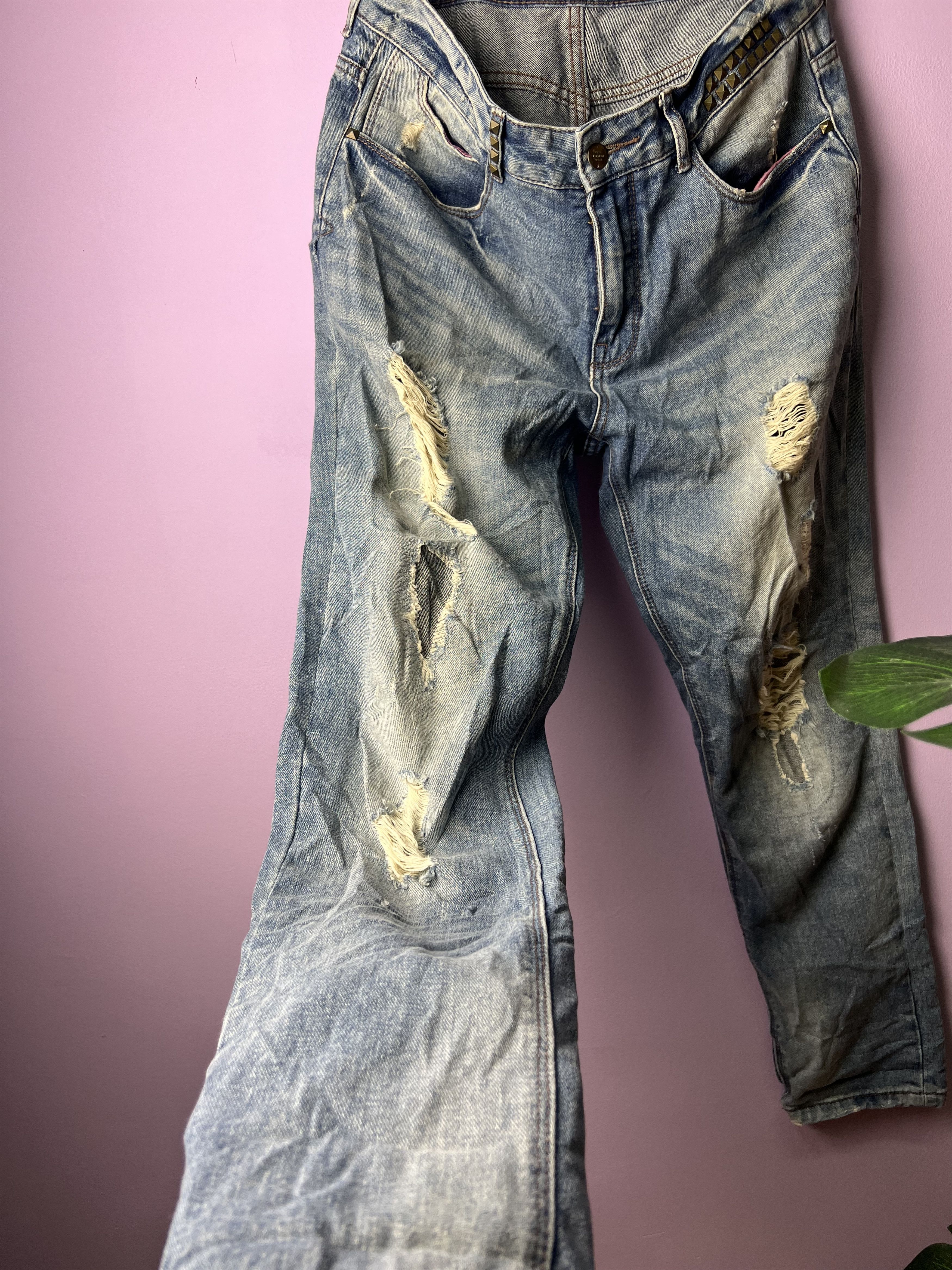 Zara 🔥Zara Distressed Denim Size US 33 - 7 Thumbnail
