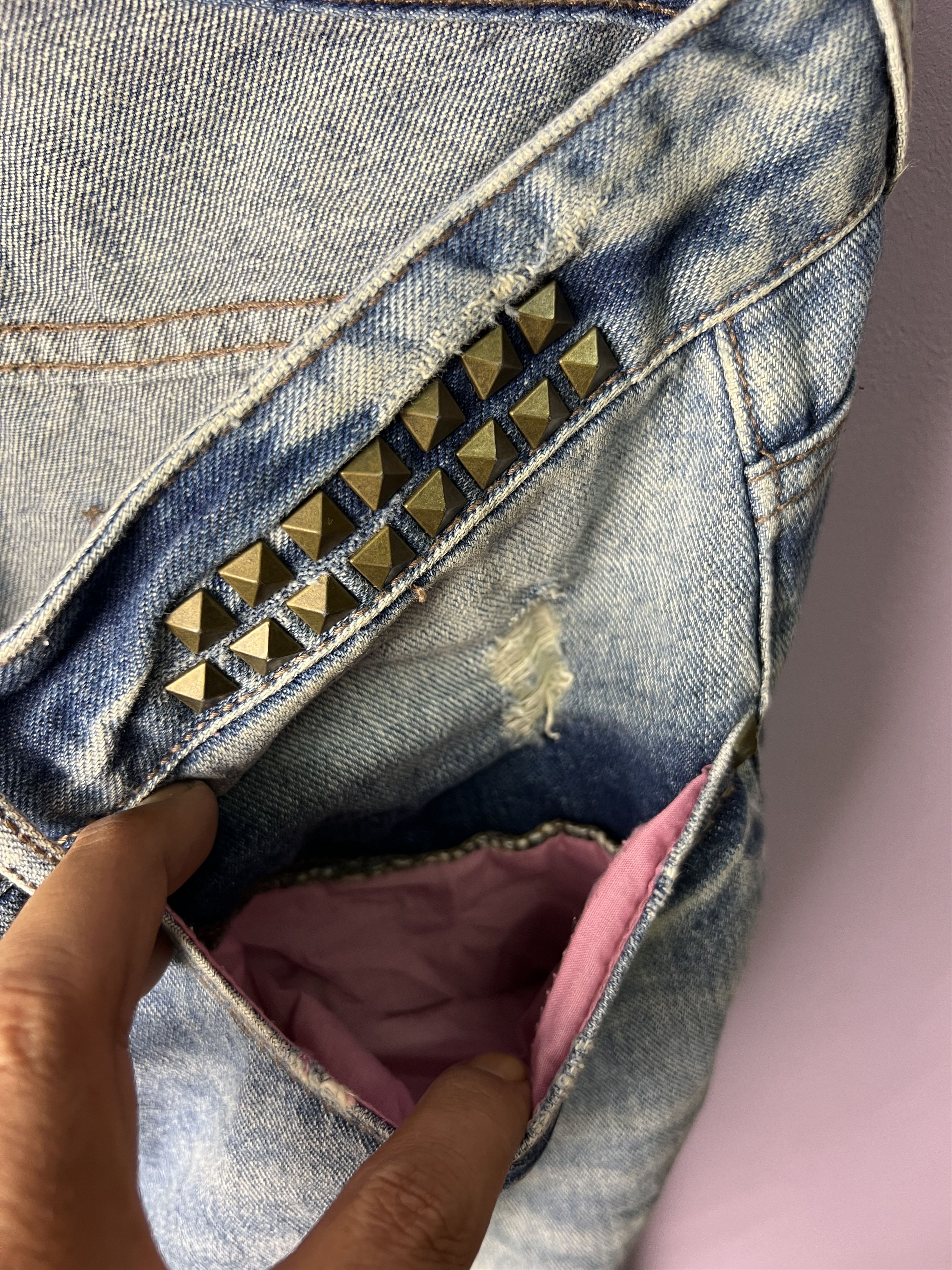 Zara 🔥Zara Distressed Denim Size US 33 - 10 Thumbnail